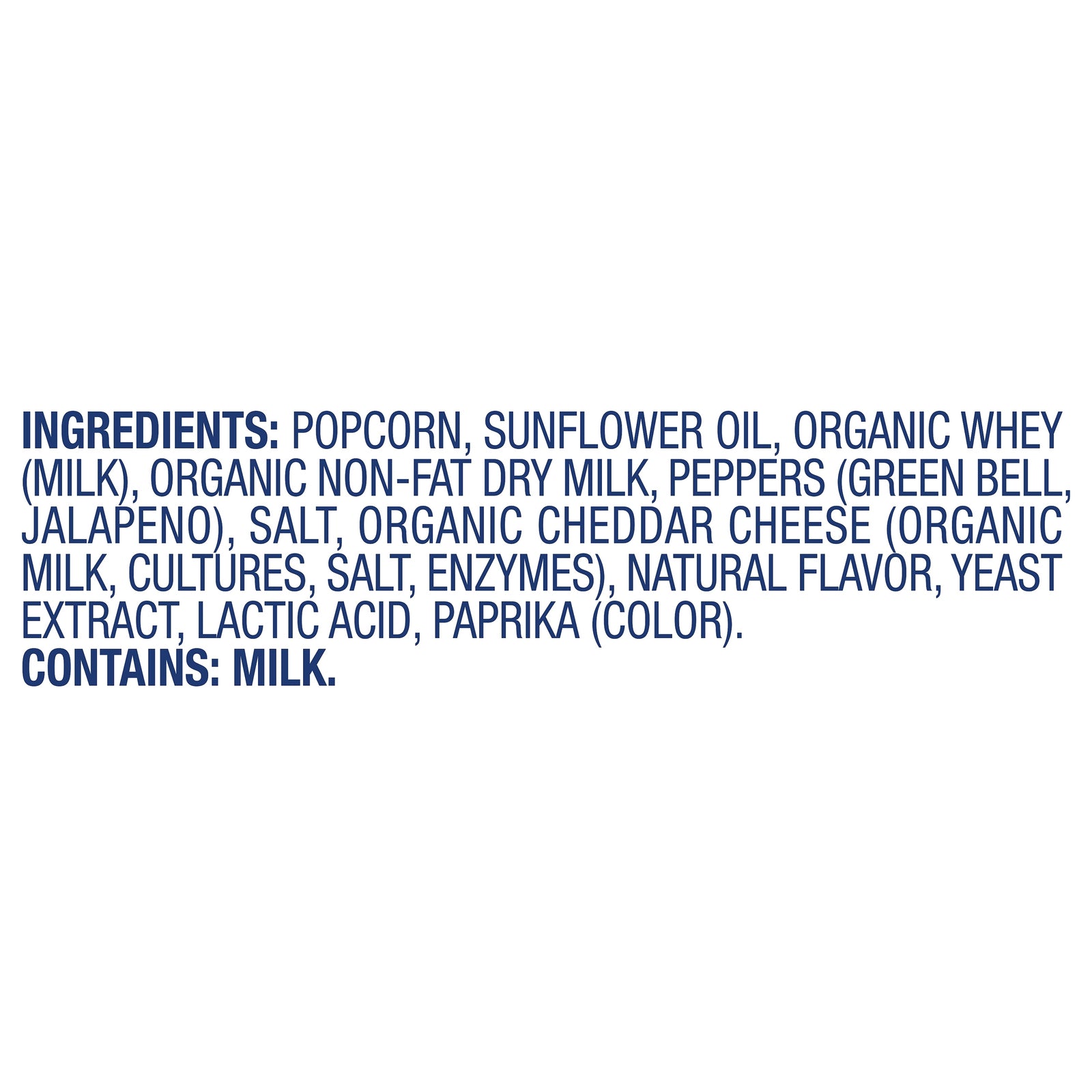 Skinnypop Popcorn - Popcorn Cheddar Jalapeno - CS of 12-4.4 OZ