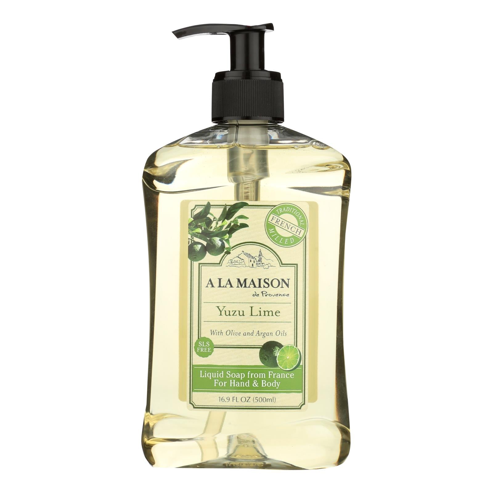 A La Maison De Provence Yuzu Lime Liquid Soap  - 1 Each - 16.9 FZ