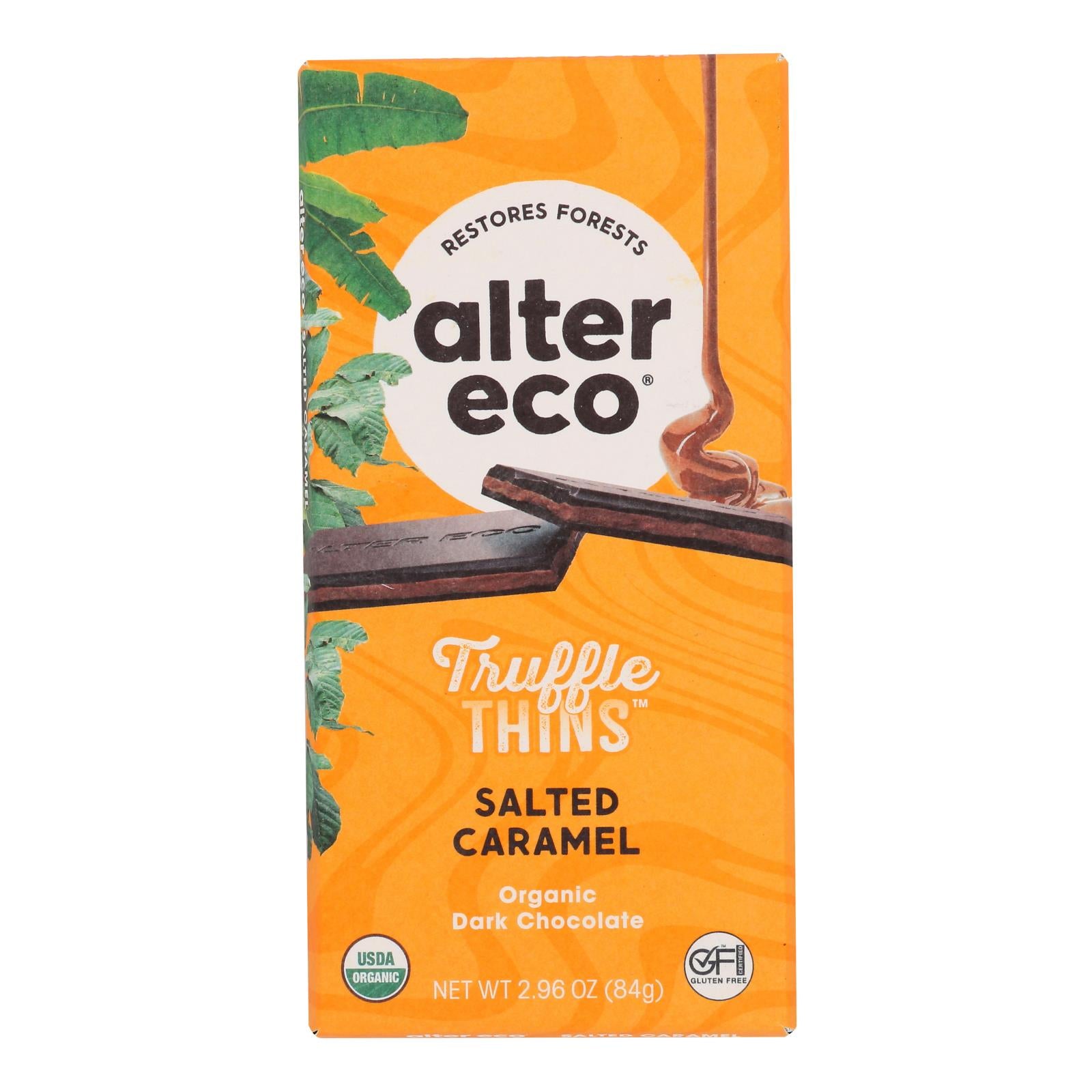 Alter Eco - Trfl Thin Salt Caramel - Case of 12-2.96 OZ