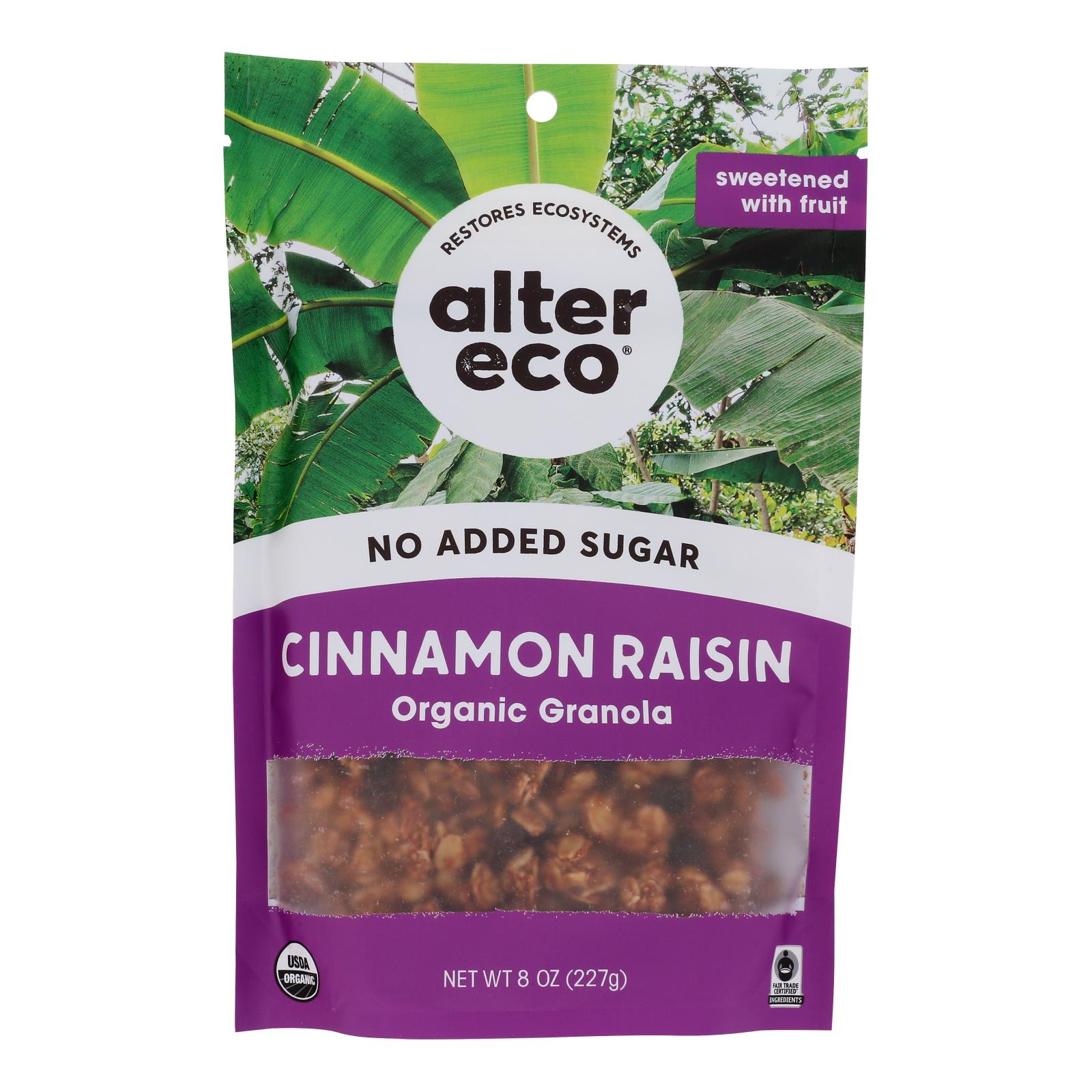 Alter Eco - Granola Cinnamon Raisin - Case Of 6-8 Oz