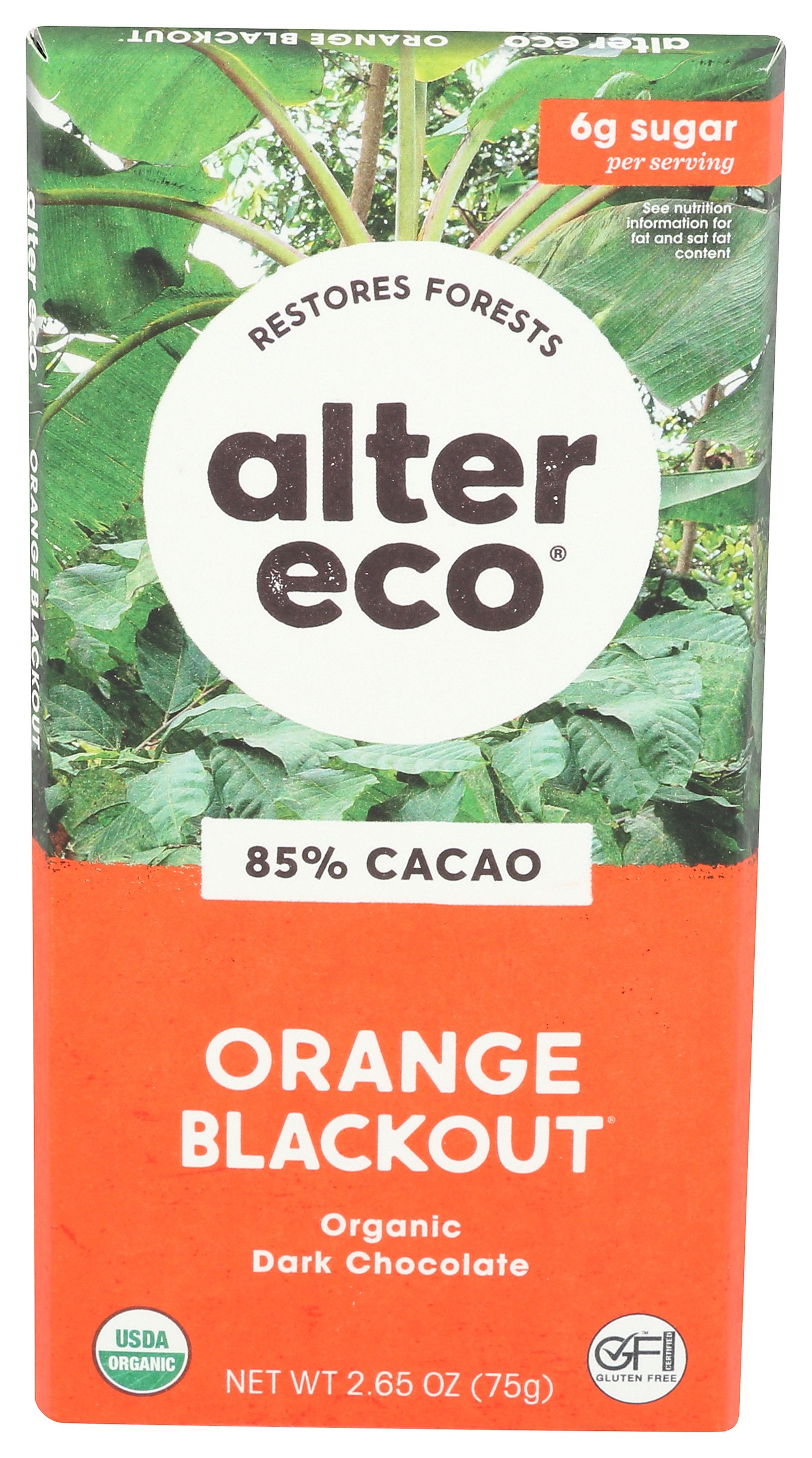 ALTER ECO BAR CHOC BLKOUT ORANGE - Case of 12