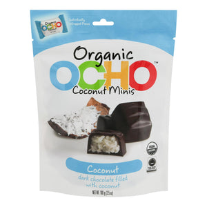 Ocho Candy - Mini Pouch Coconut - Case Of 12-3.5 Oz