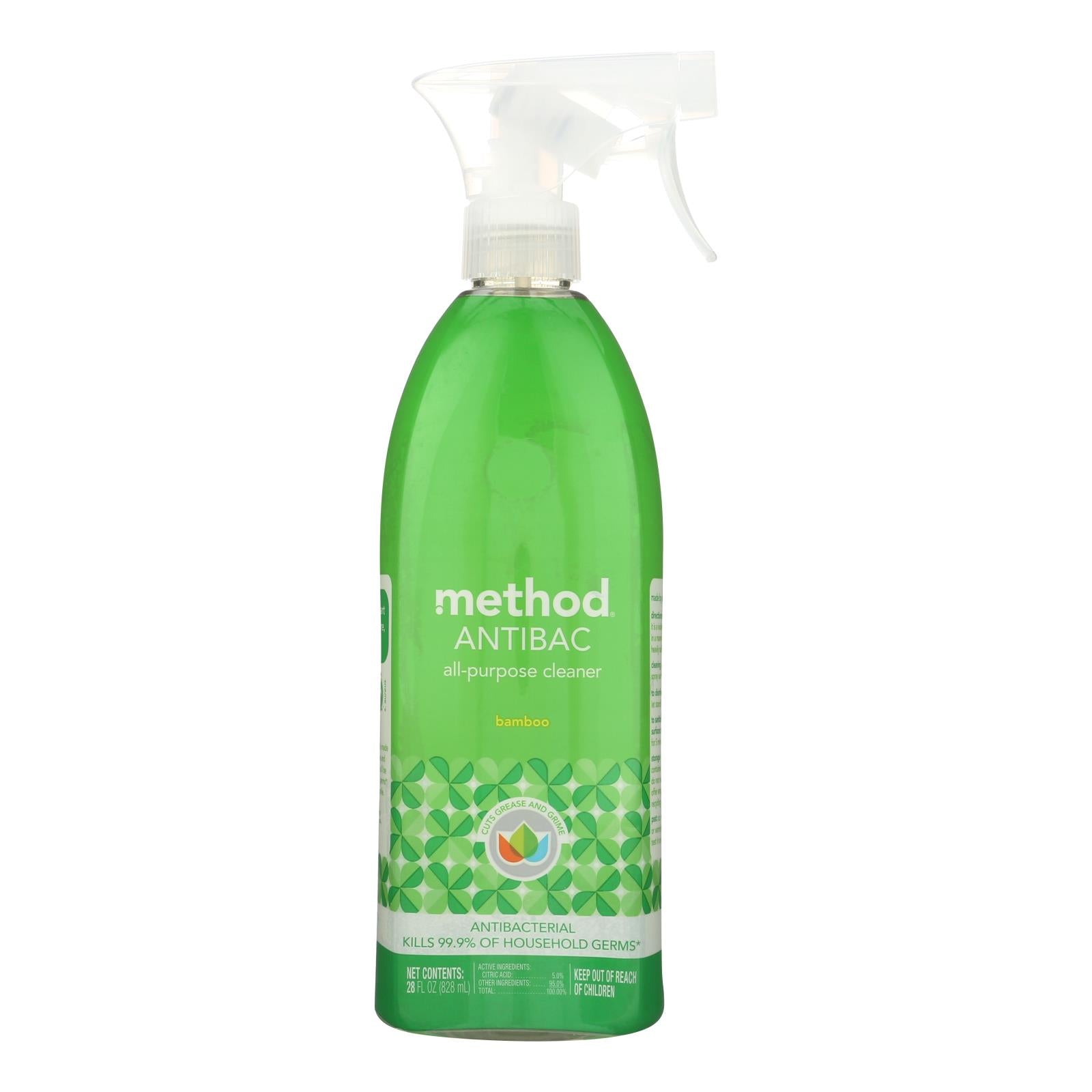 Method Products All Purpose Cleaner - Bamboo - Case of 8 - 28 Fl oz.