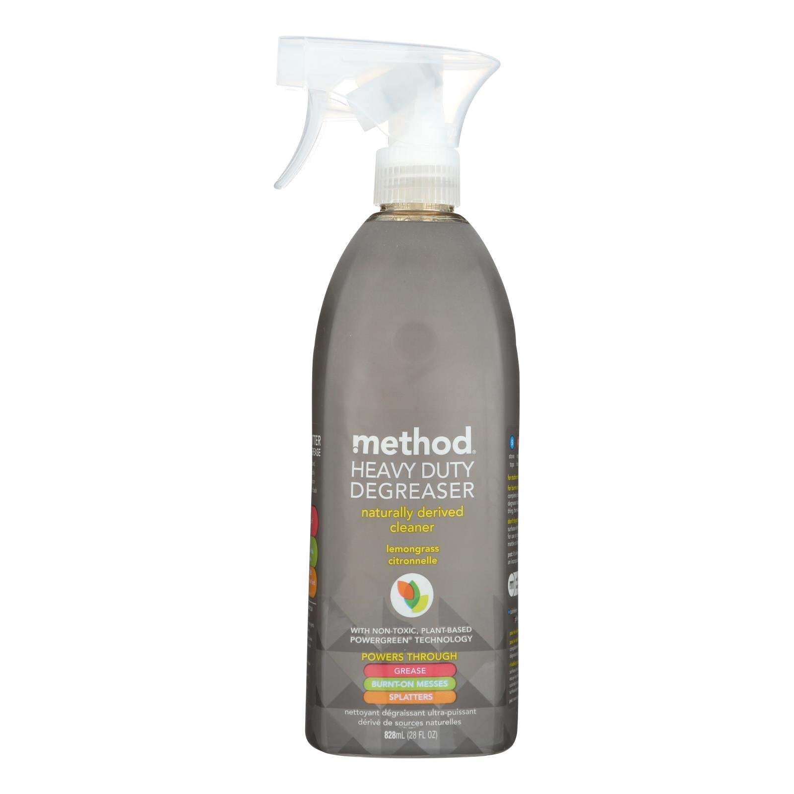 Method - Heavy Duty Kitchen Degreaser Spray - Lemongrass - Case of 8 - 28 fl oz.