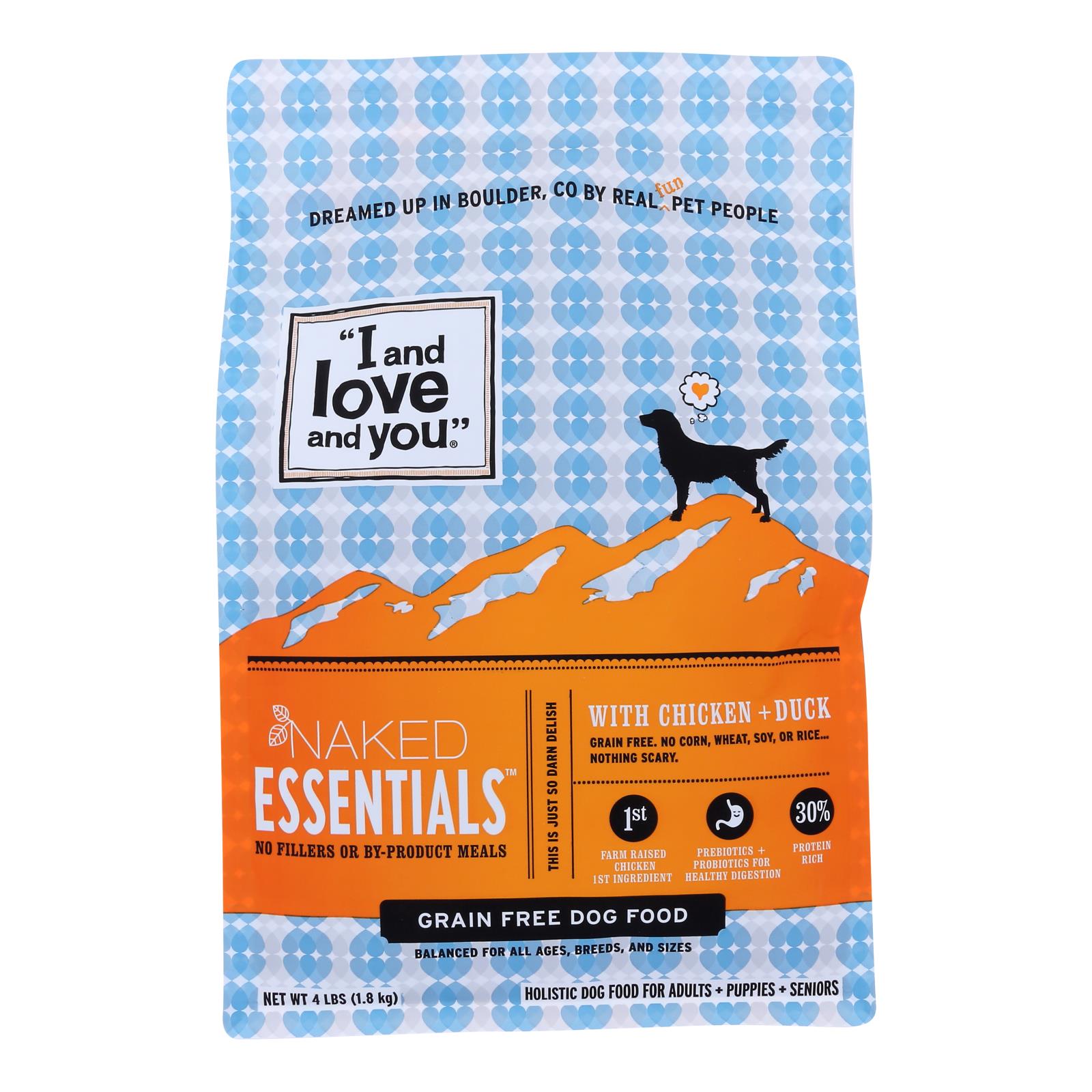 I And Love And You - Dog Kibble Chicken And Duck - Case of 4-4 LB
