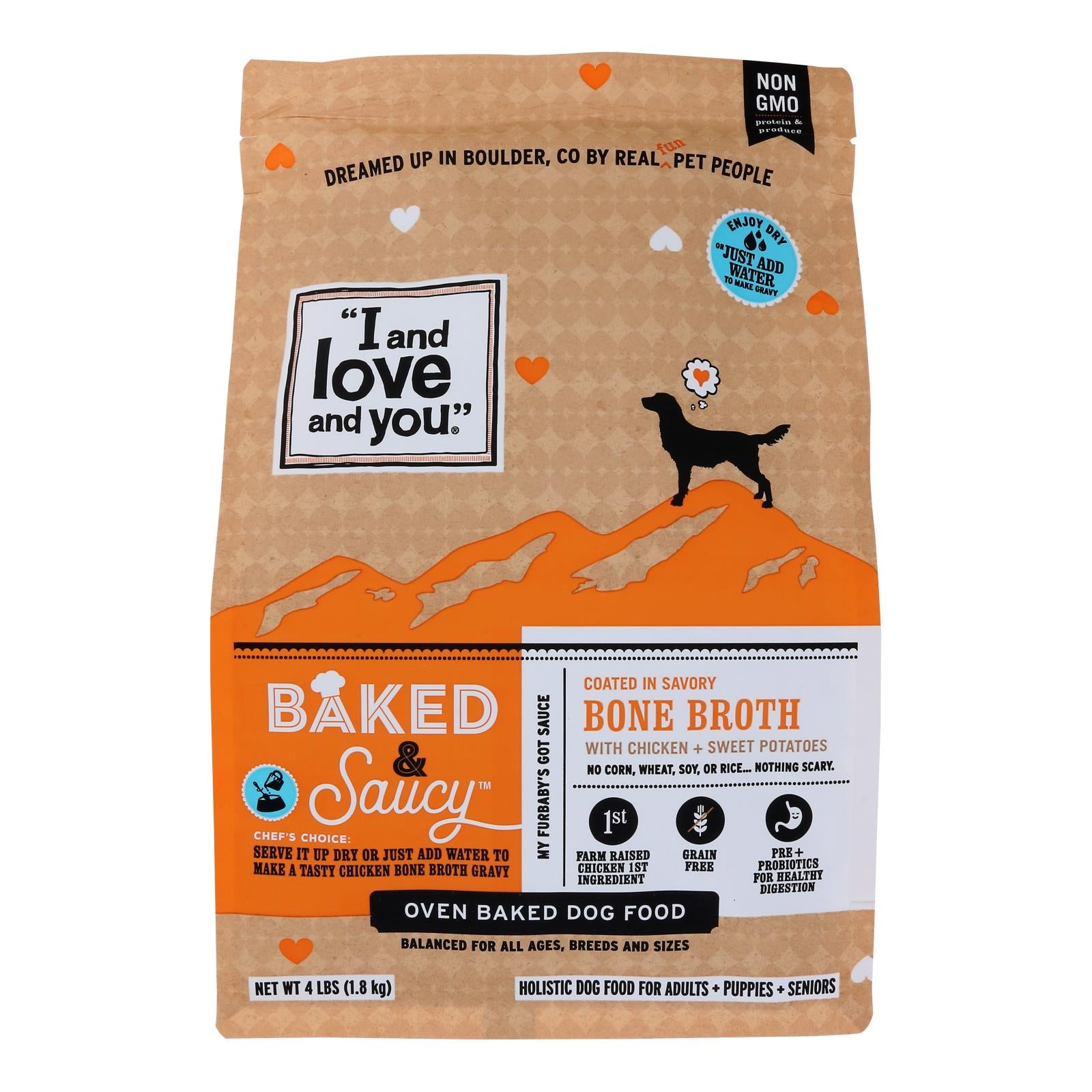 I And Love And You - Dog Food Baked Saucy Ckn - Case Of 6 - 4 Lb