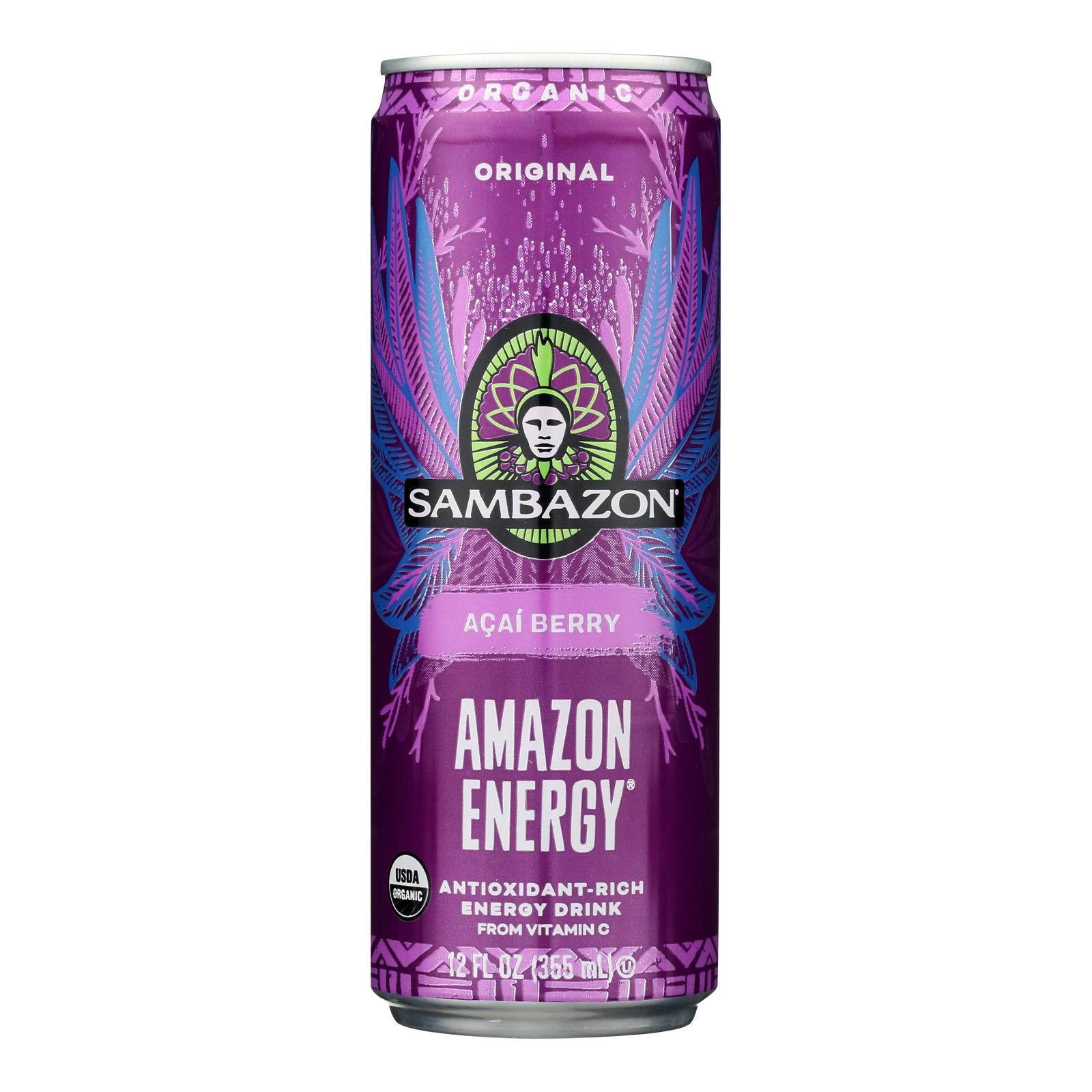Sambazon Organic Amazon Energy Drink - Original - Case Of 12 - 12 Fl Oz