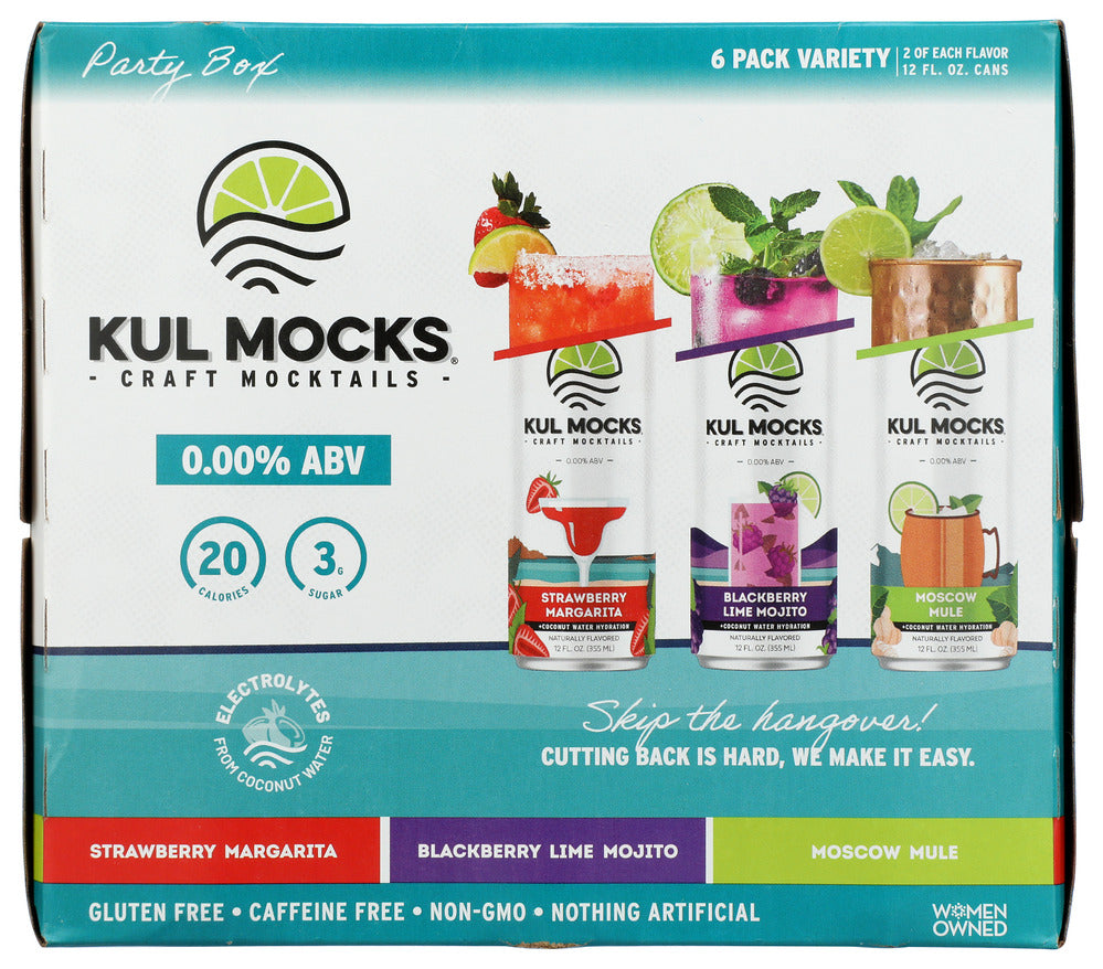 Kul-Mocks Cocktails - Case of 4 - 6 cans/12 fl oz.