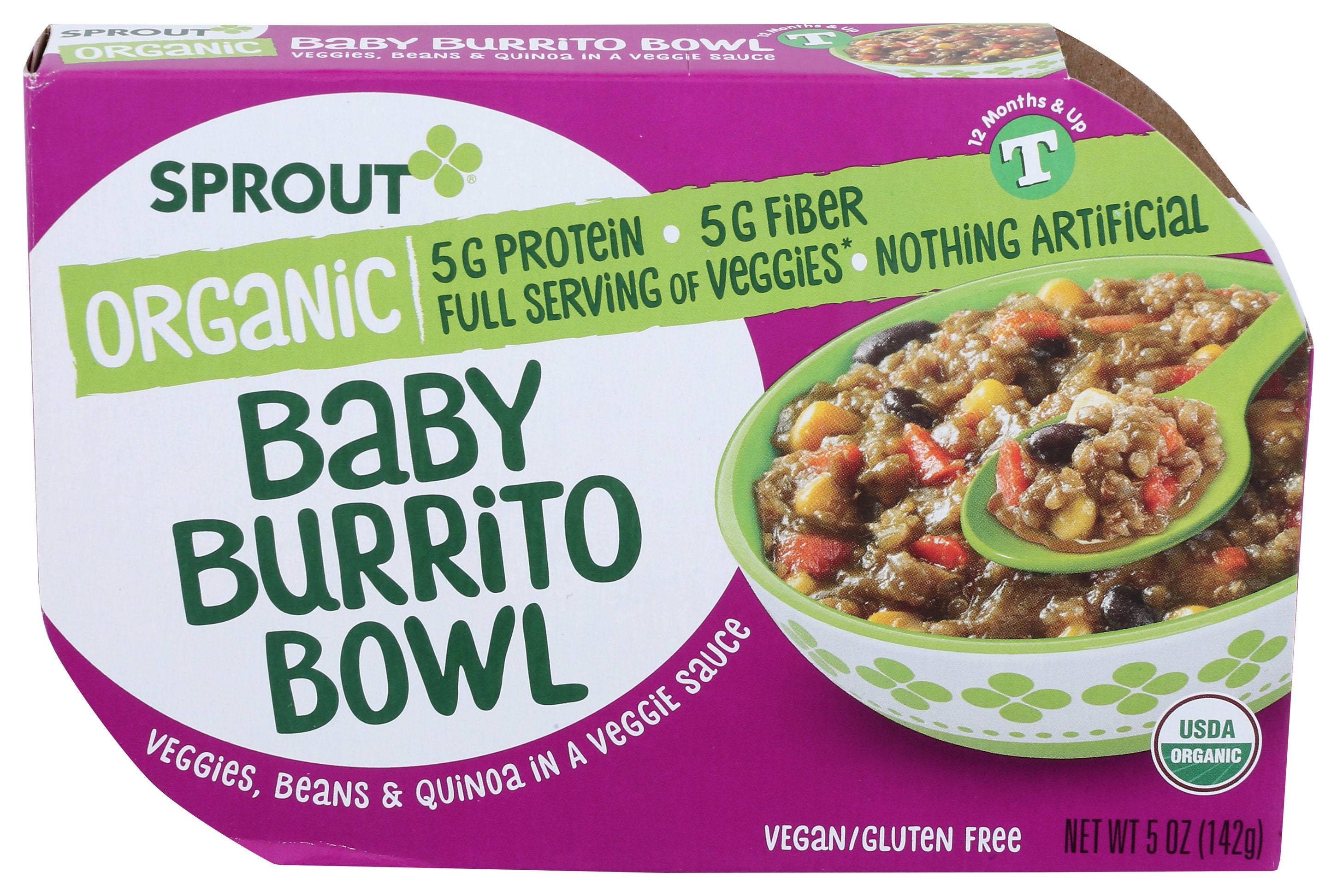 SPROUT MEAL TODDLER BURRITO - Case of 8