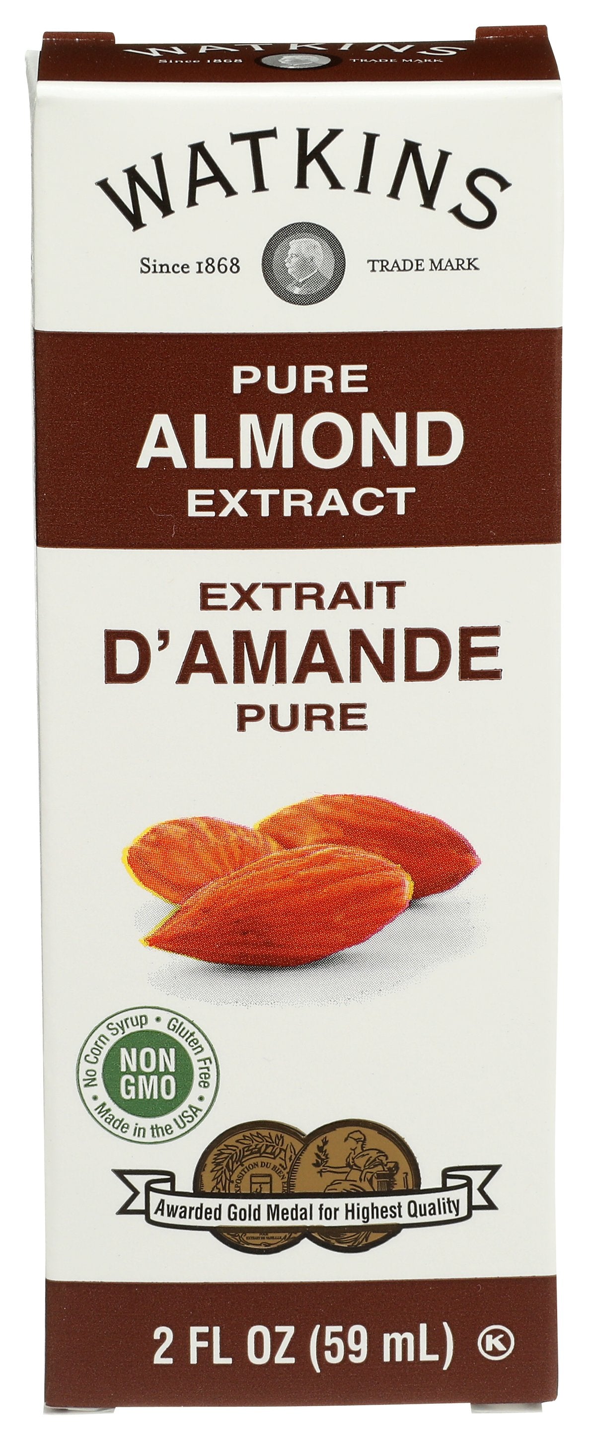 WATKINS EXTRACT PURE ALMOND - Case of 12