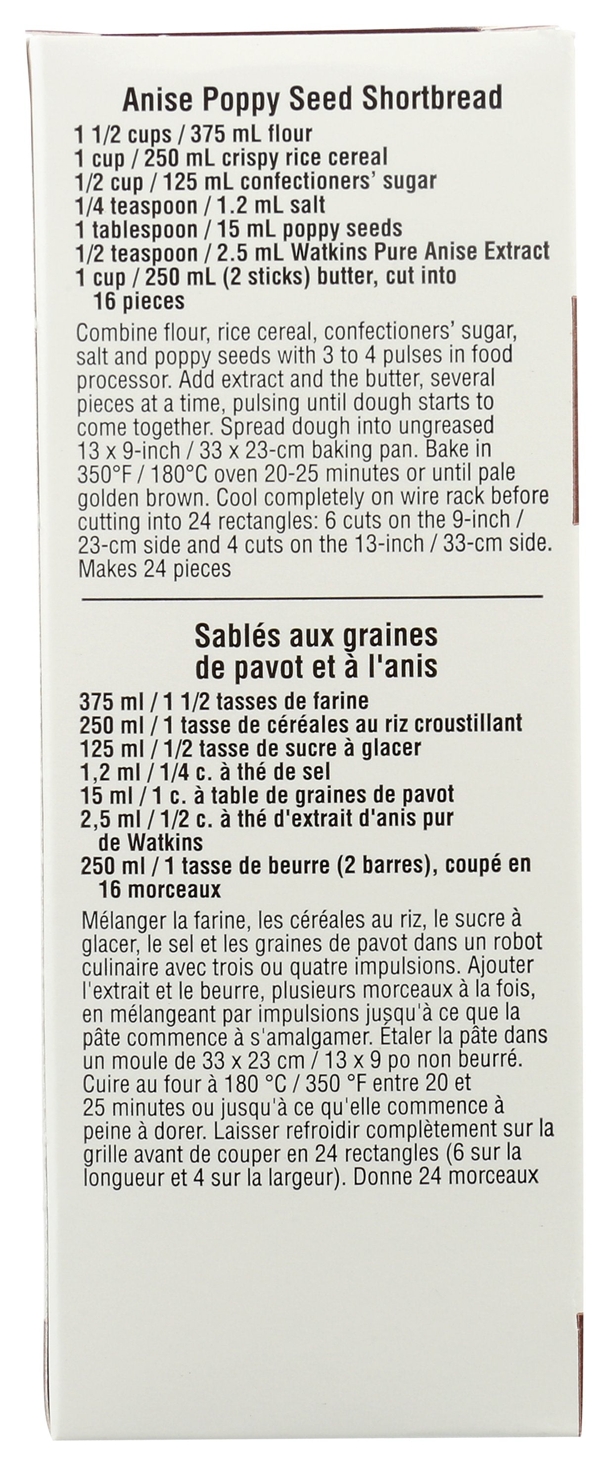 WATKINS EXTRACT PURE ANISE - Case of 6