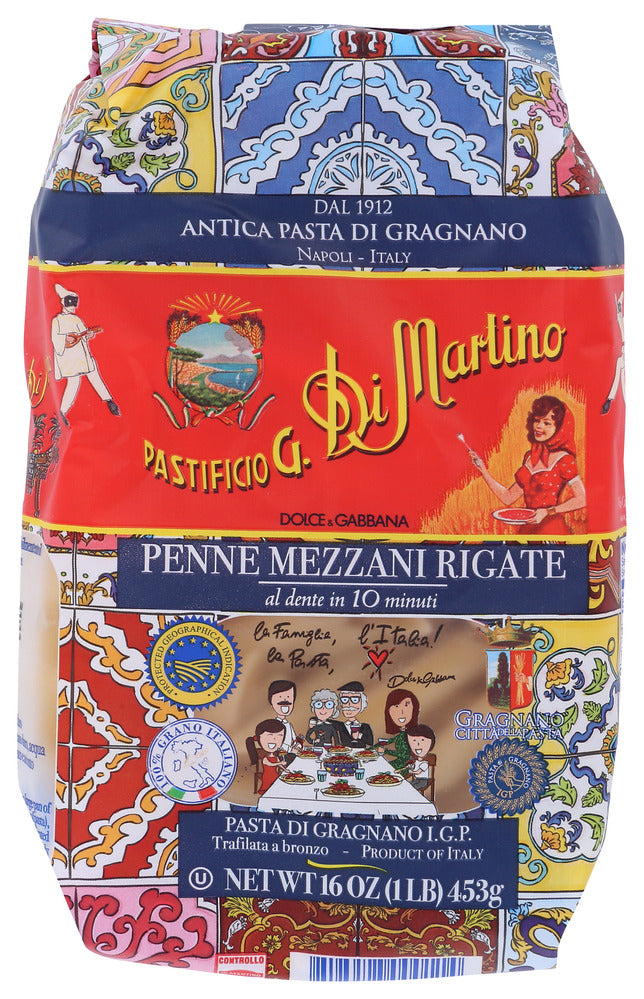 Di Martino Pasta Penne Rigate - Case of 12 - 16 oz