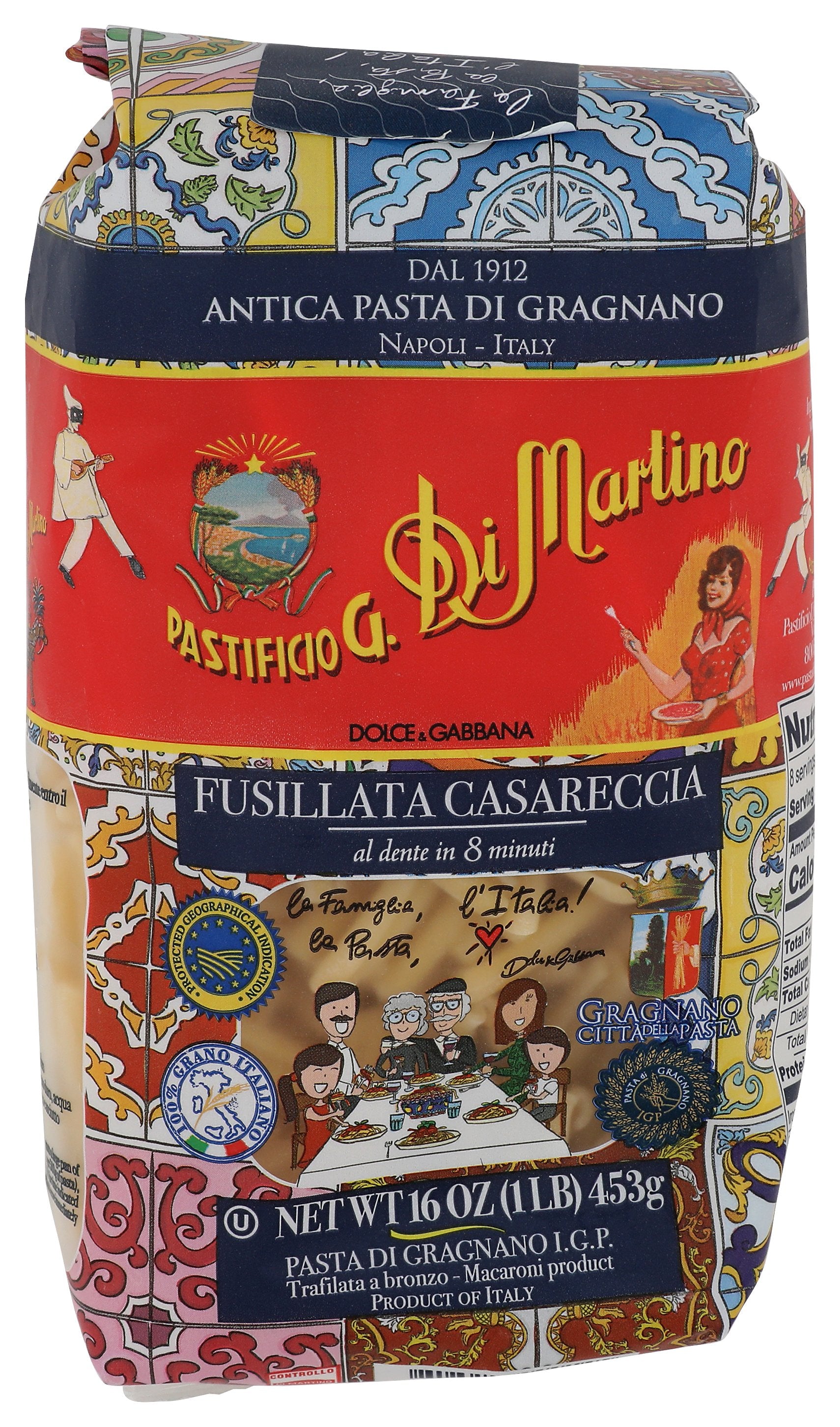 DI MARTINO PASTA CASERECCIA FUSILLAT - Case of 12