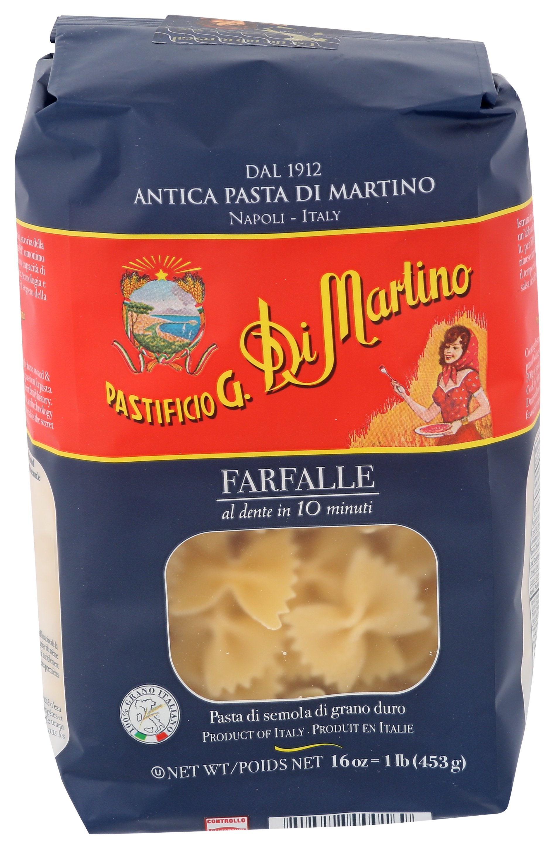 DI MARTINO PASTA FARFALLE - Case of 6