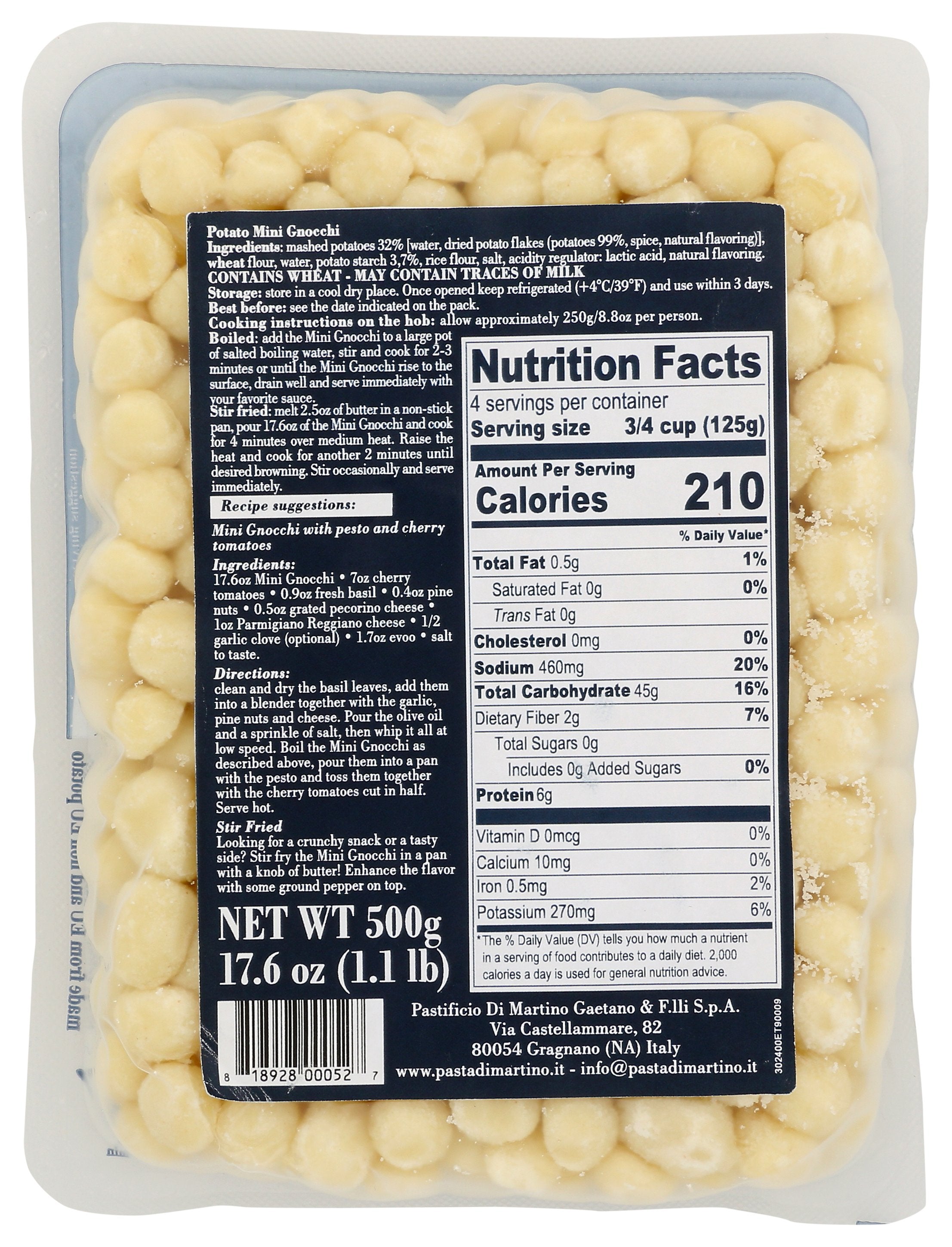 DI MARTINO PASTA MINI GNOCCHI - Case of 12