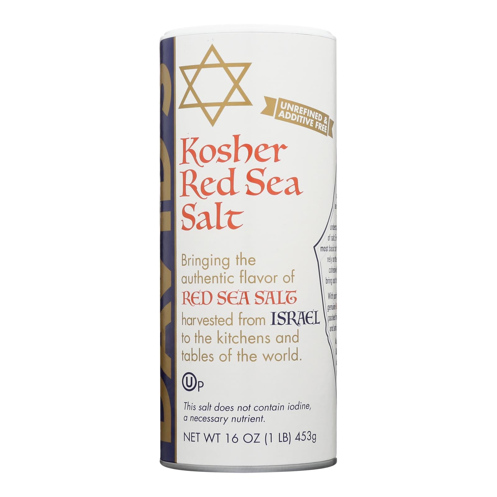 David's - Sea Salt Red Kosher - Case of 12-16 OZ