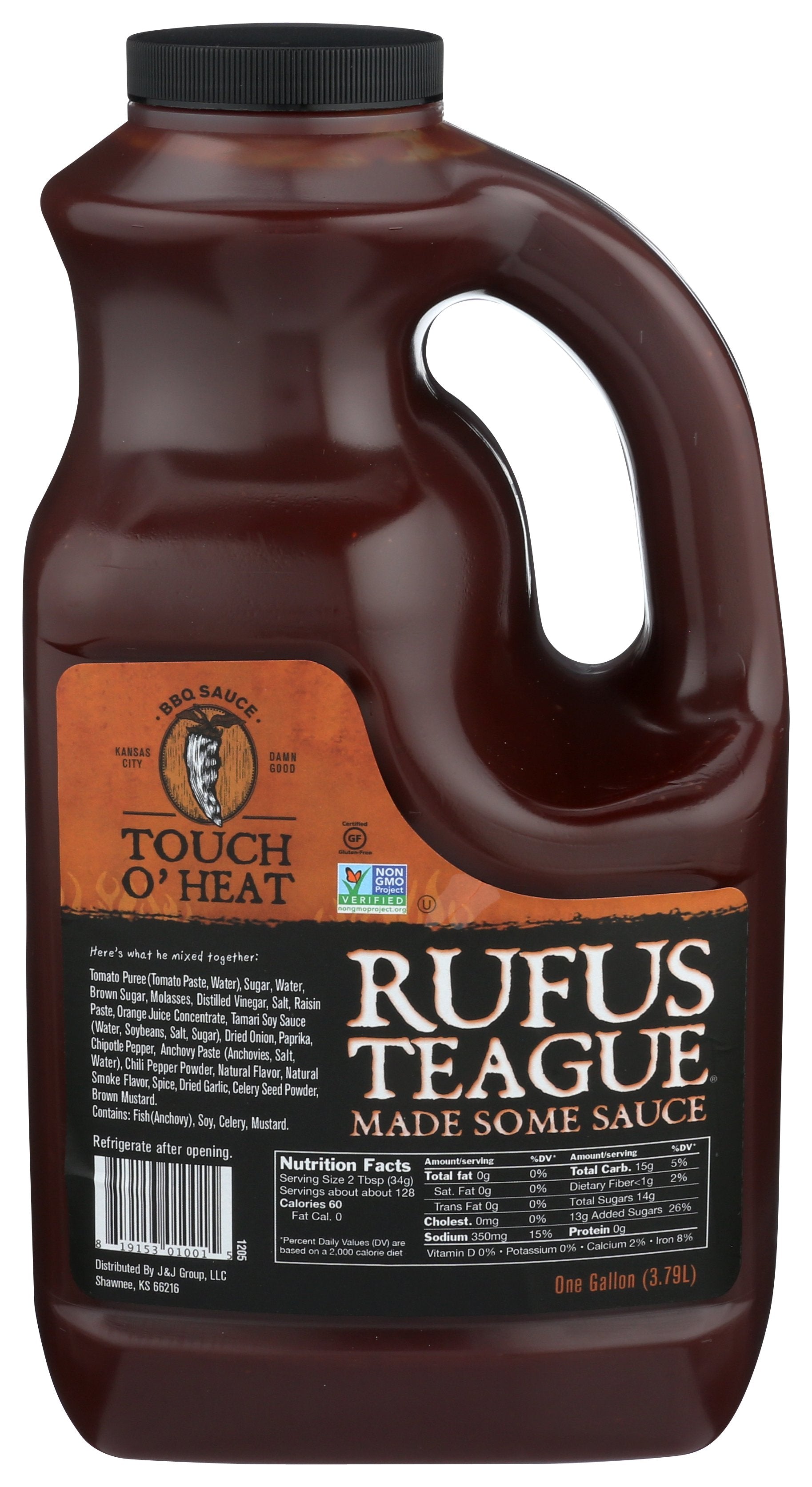 RUFUS TEAGUE SAUCE BBQ TOUCH O HEAT - Case of 4