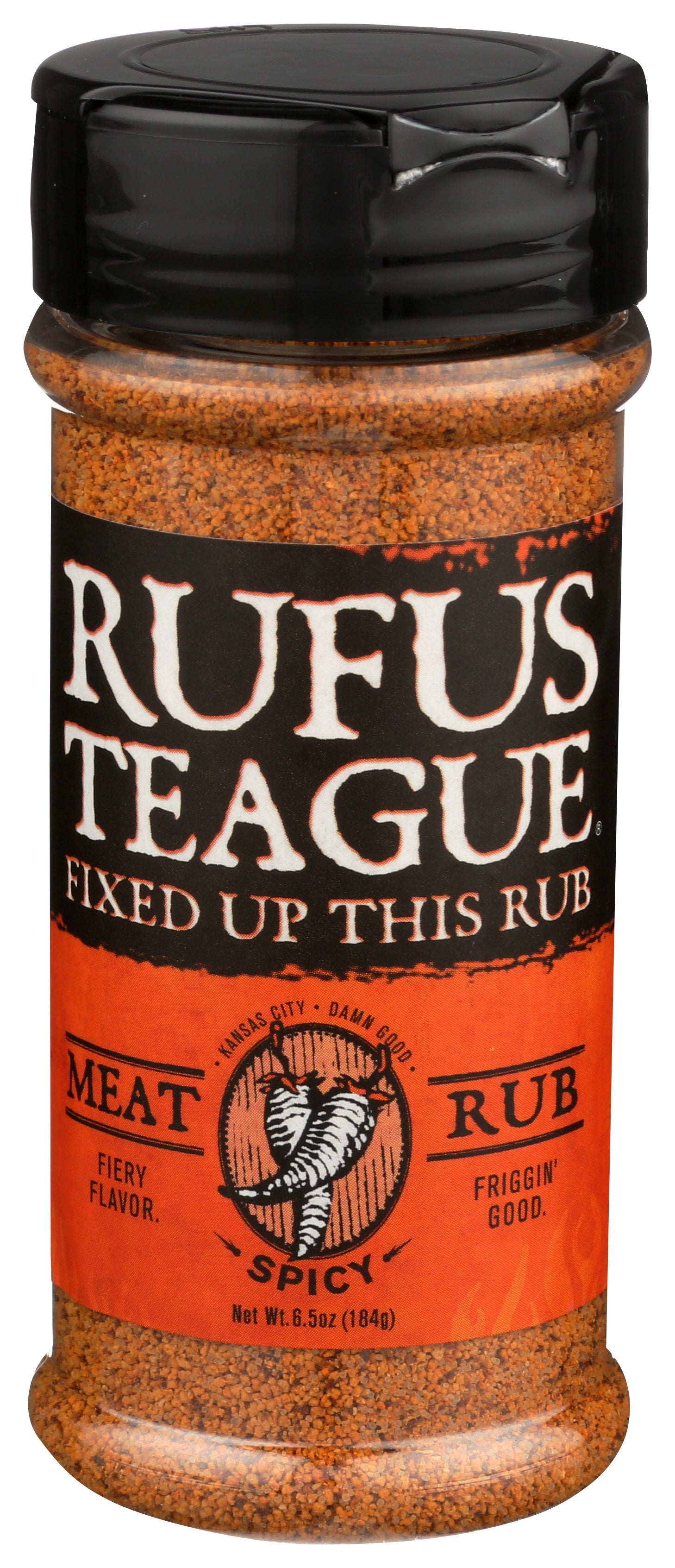 Rufus Teague Rub Spicy Meat - Pack of 6 - 6.5 oz