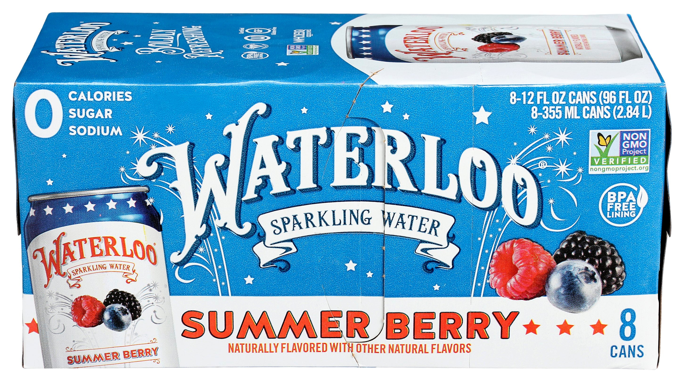 WATERLOO SPARKLING WATER WATER SPRKL SUMMERBR - Case of 3