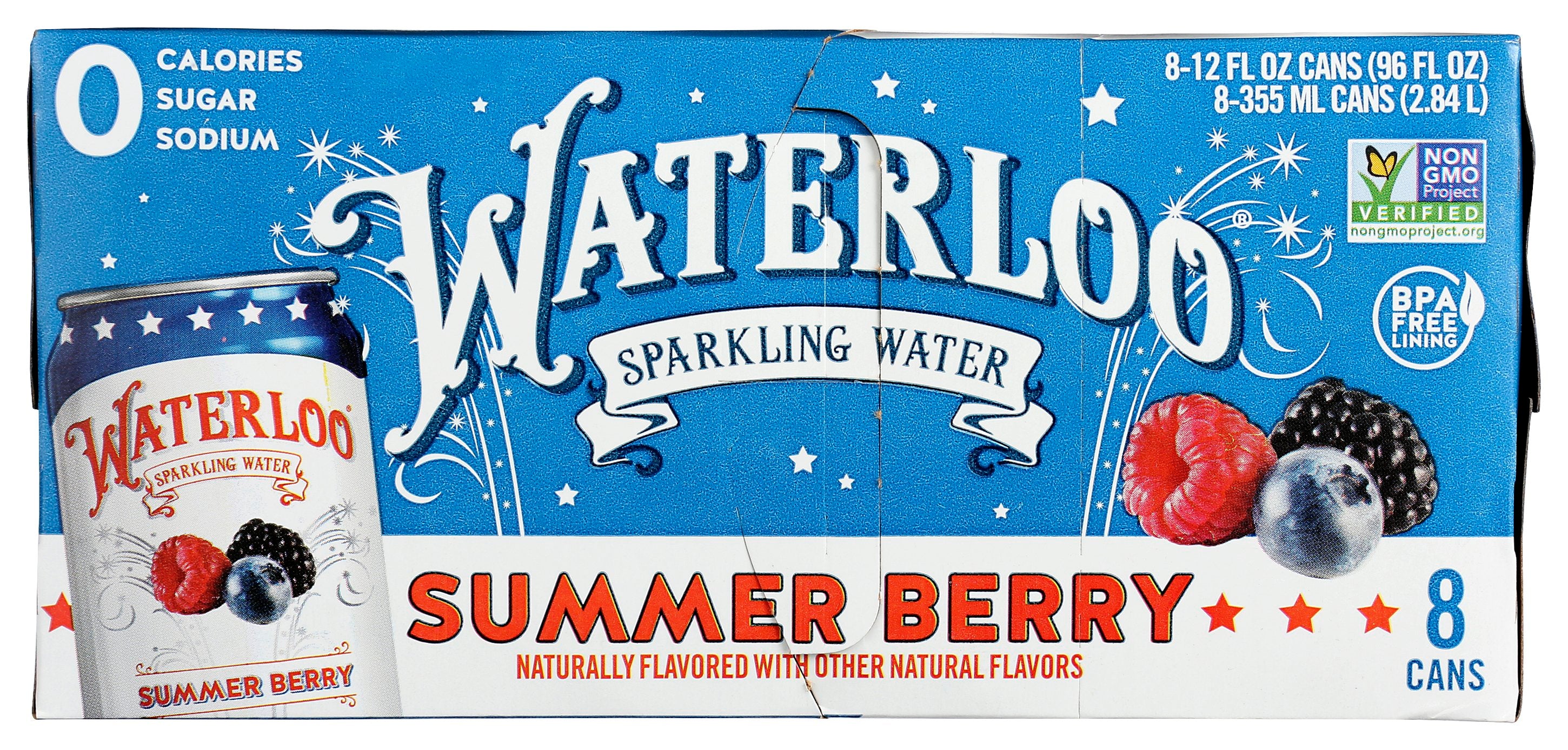 WATERLOO SPARKLING WATER WATER SPRKL SUMMERBR - Case of 3