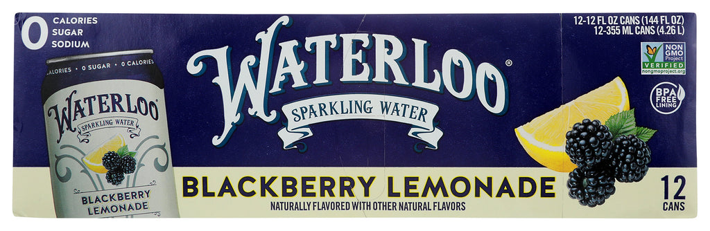 Waterloo Sprigg WATERLOO SPARKLING WATER WATER SPRK BLKBRY 1 - Case of 2