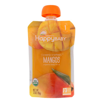 Happy Baby Clearly Crafted Mango - Case Of 16 - 3.5 Oz.