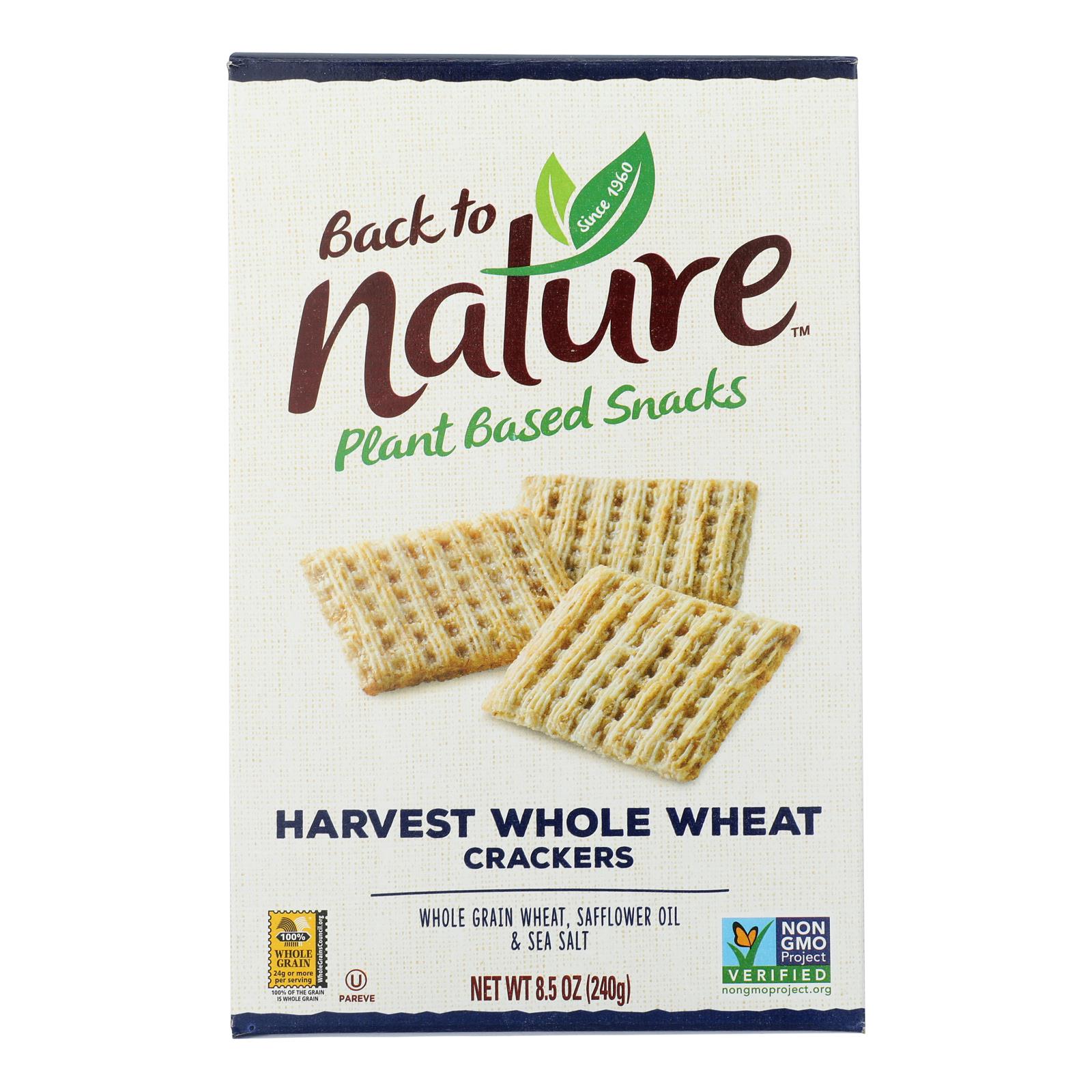 Back To Nature Harvest Whole Wheat Crackers  - 1 Each - 8.5 OZ