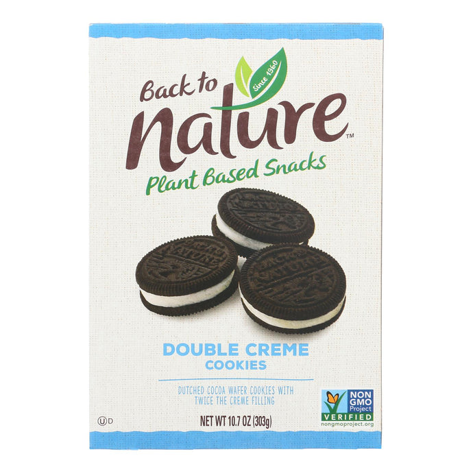 Back To Nature Cookies - Double Classic Creme - Case Of 6 - 10.7 Oz