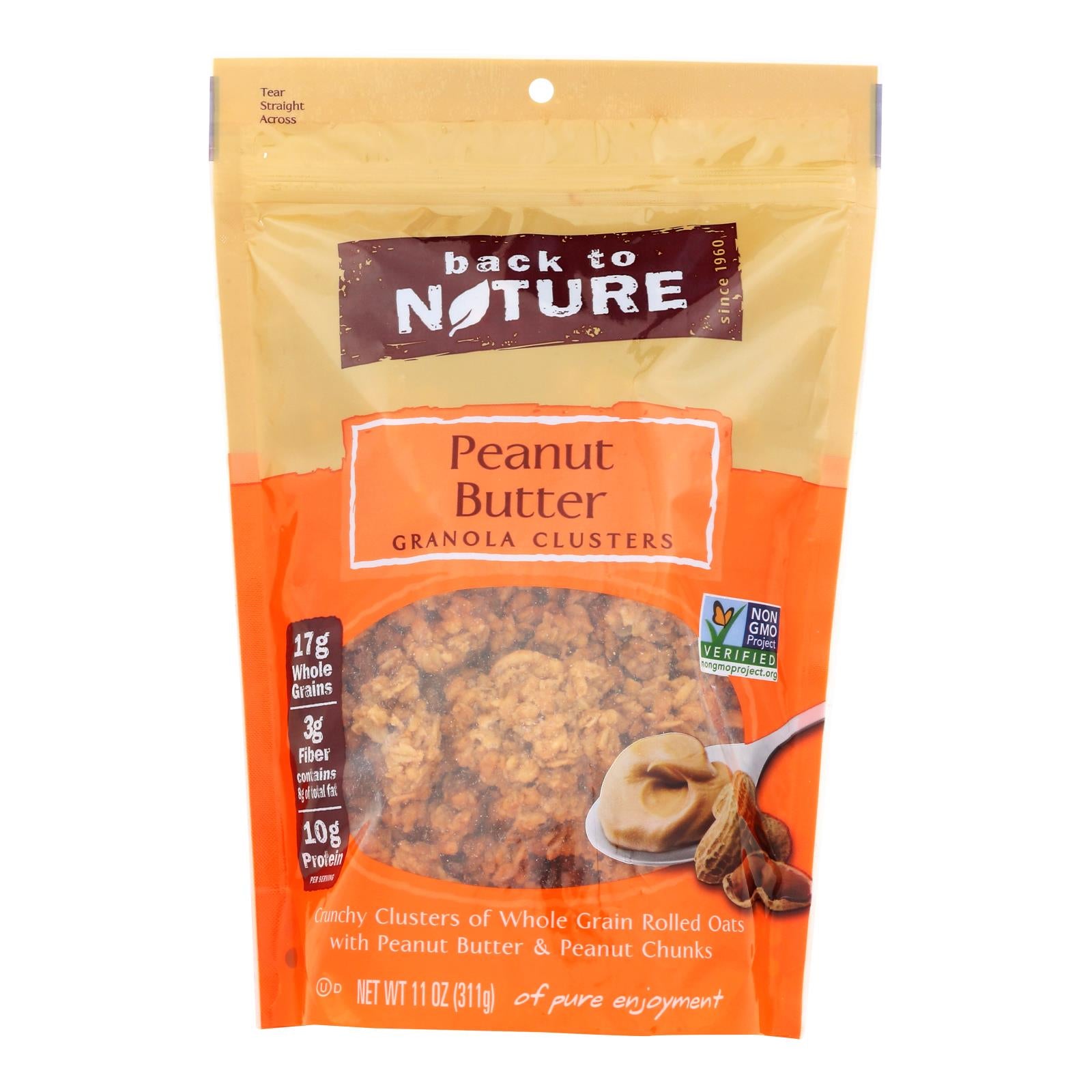 Back To Nature Granola - Peanut Butter - Case Of 6 - 11 Oz.