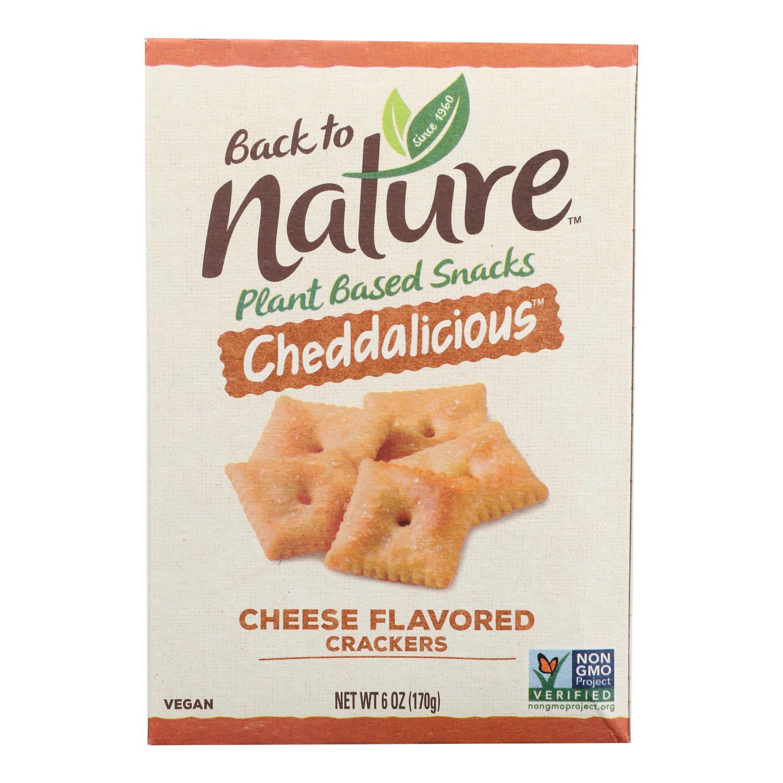 Back To Nature - Cracker Cheddalicious - Case Of 6-6 Oz