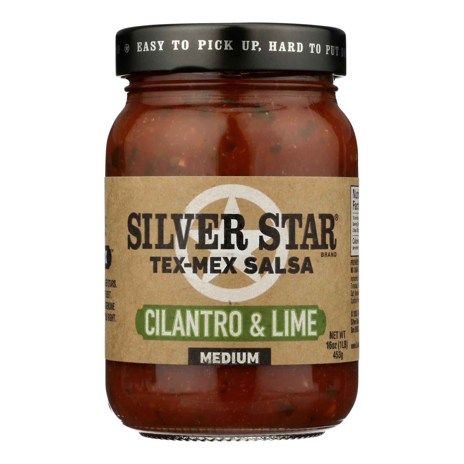 Silver Star - Salsa Cilantro & Lime Medium - Case Of 6 - 16 Oz