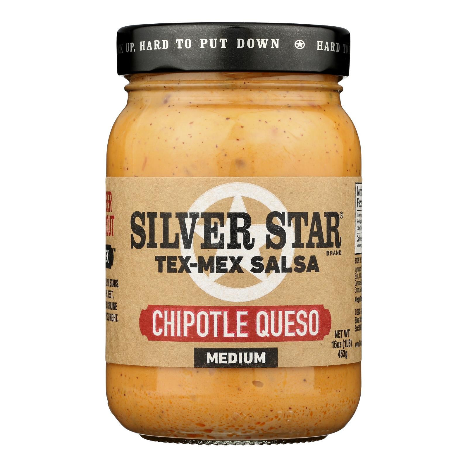 Silver Star - Salsa Chipolte Queso Dip - Case Of 6 - 16 Oz