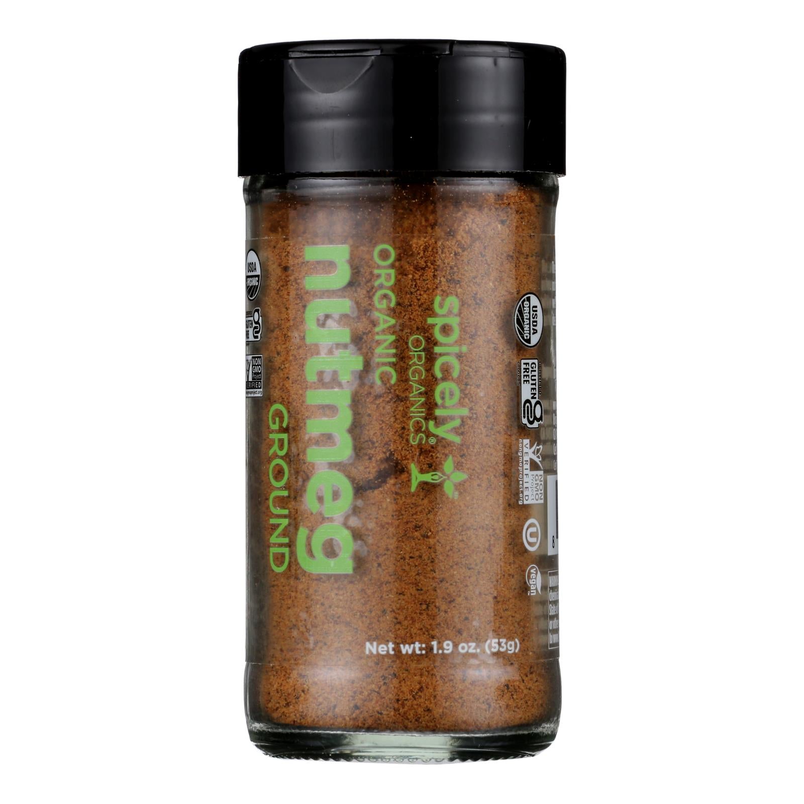 Spicely Organics - Organic Nutmeg - Ground - Case Of 3 - 1.9 Oz.