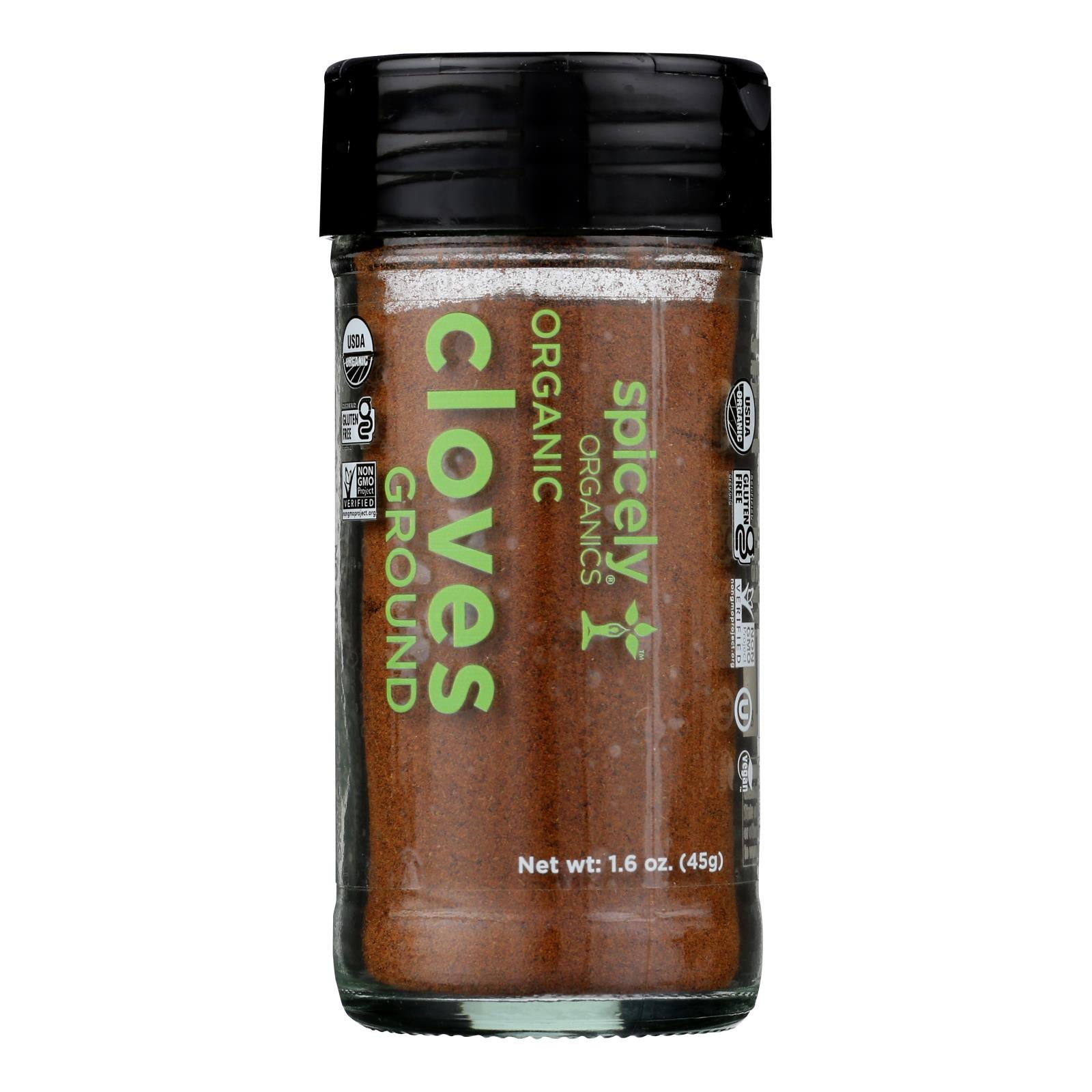 Spicely Organics - Organic Cloves - Ground - Case Of 3 - 1.6 Oz.