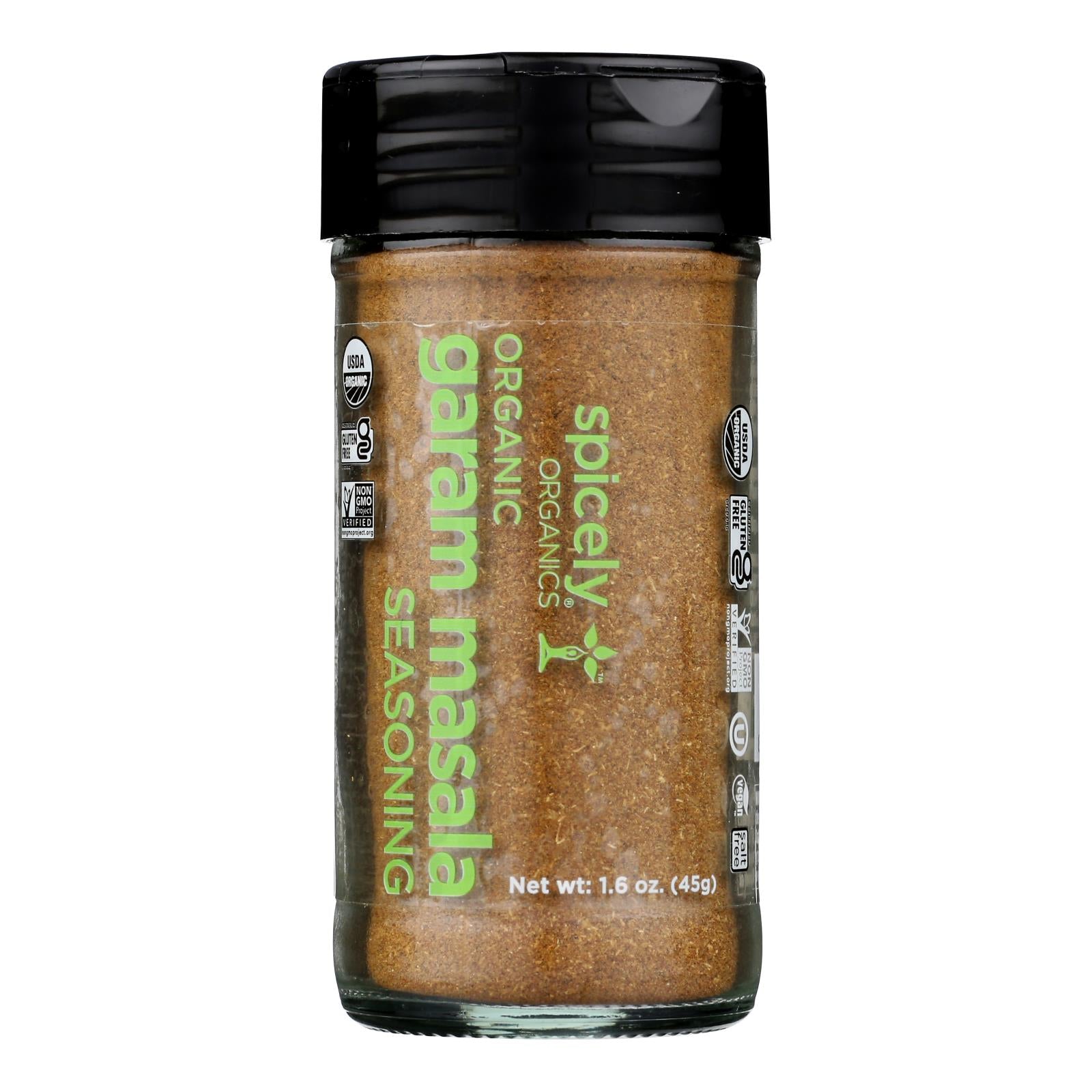 Spicely Organics - Organic Garam Masala - Case of 3 - 1.6 oz.