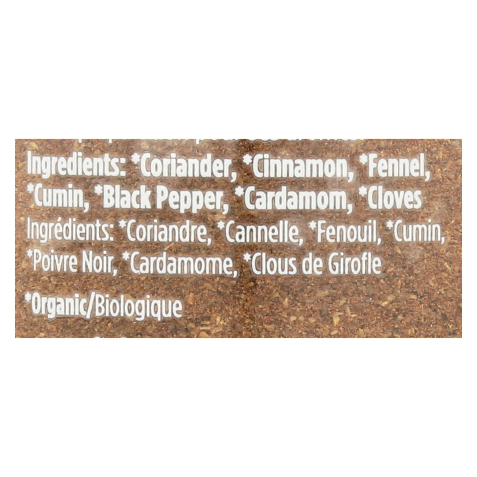 Spicely Organics - Organic Garam Masala - Case of 3 - 1.6 oz.