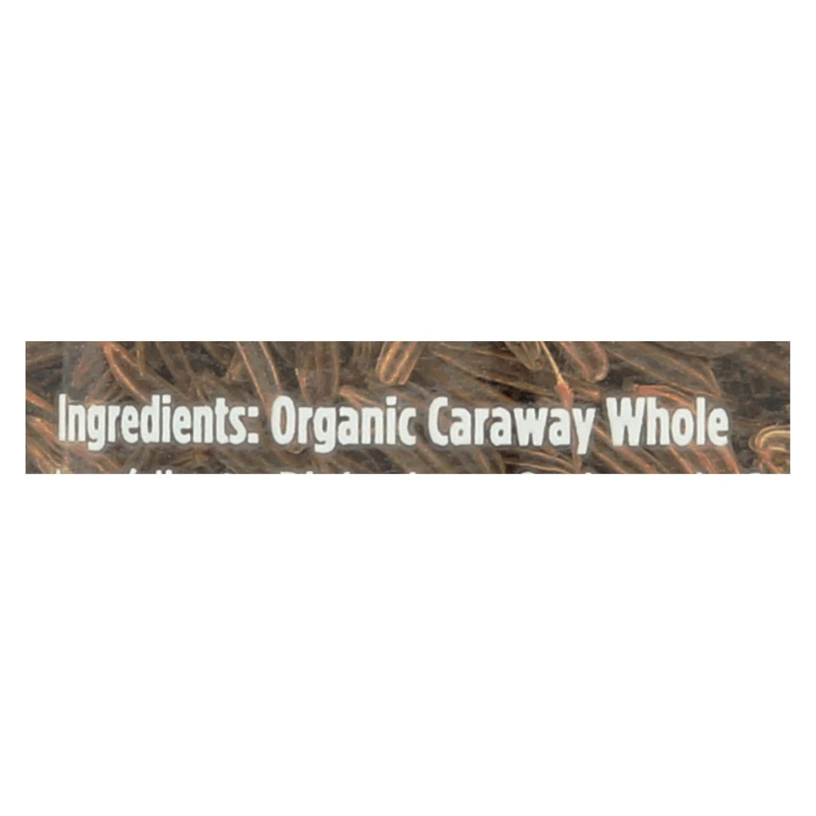 Spicely Organics - Caraway Seeds - Case Of 3 - 1.6 Oz