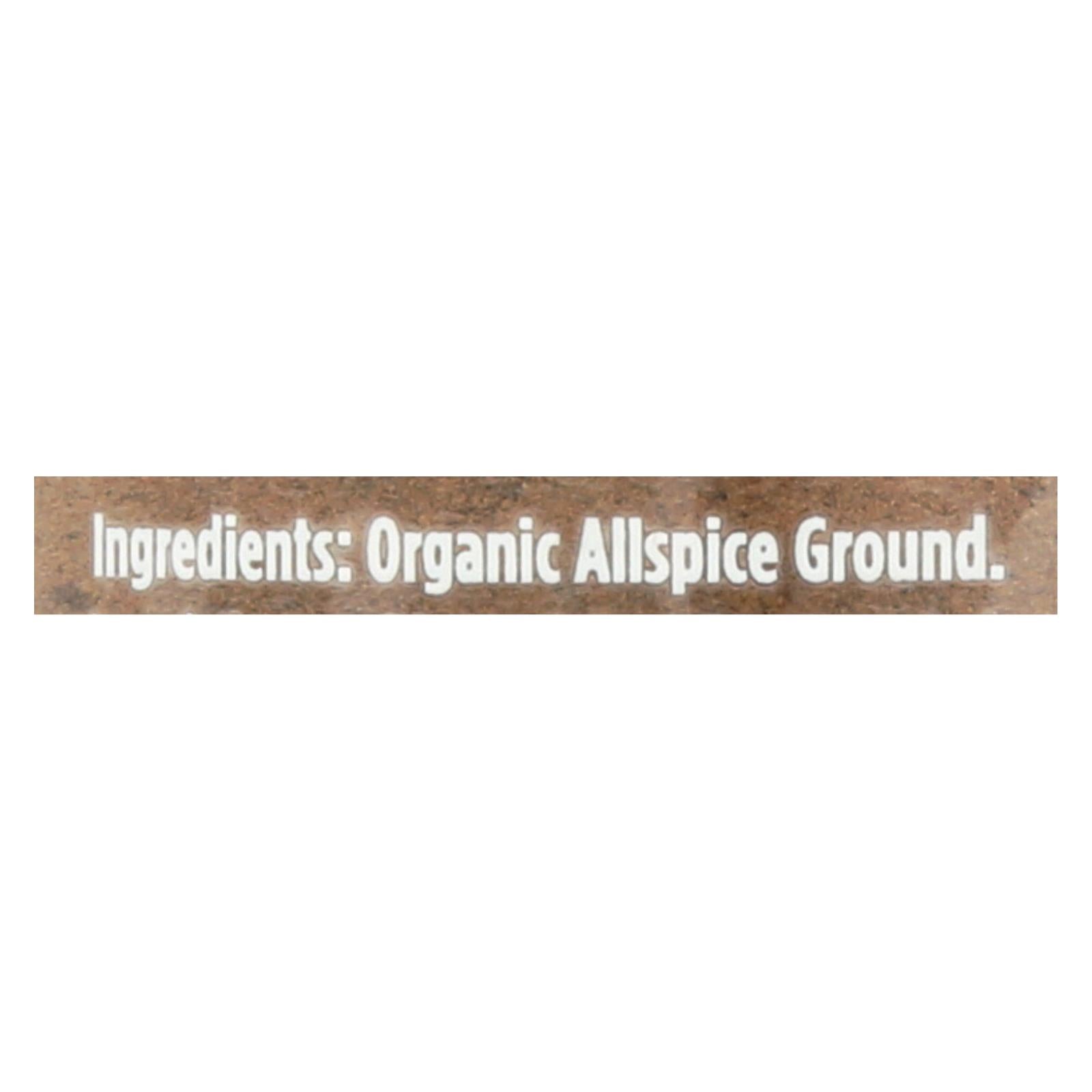 Spicely Organics - Organic Allspice - Ground - Case Of 3 - 1.6 Oz.