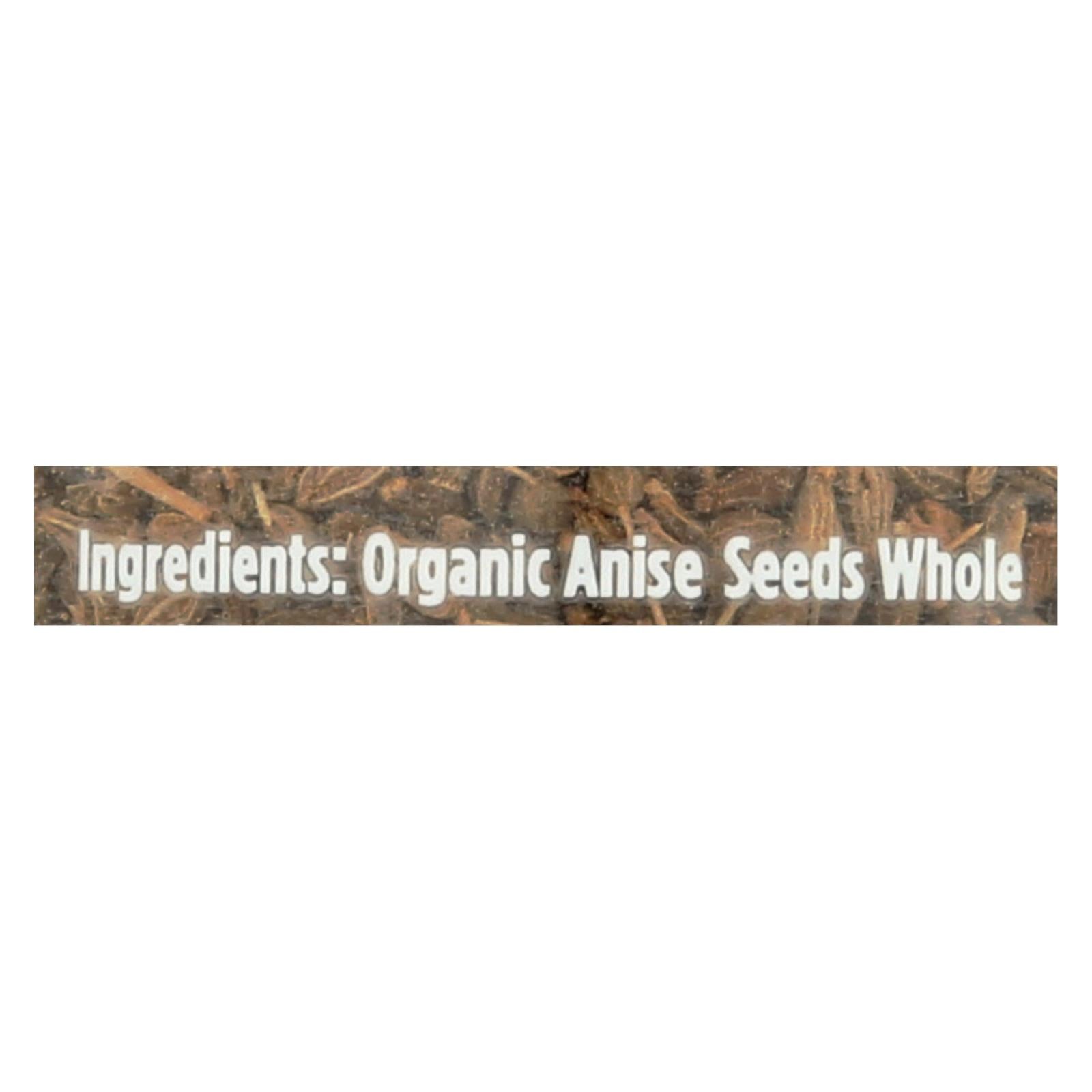 Spicely Organics - Anise Seeds Ground - Case Of 3 - 1.4 Oz