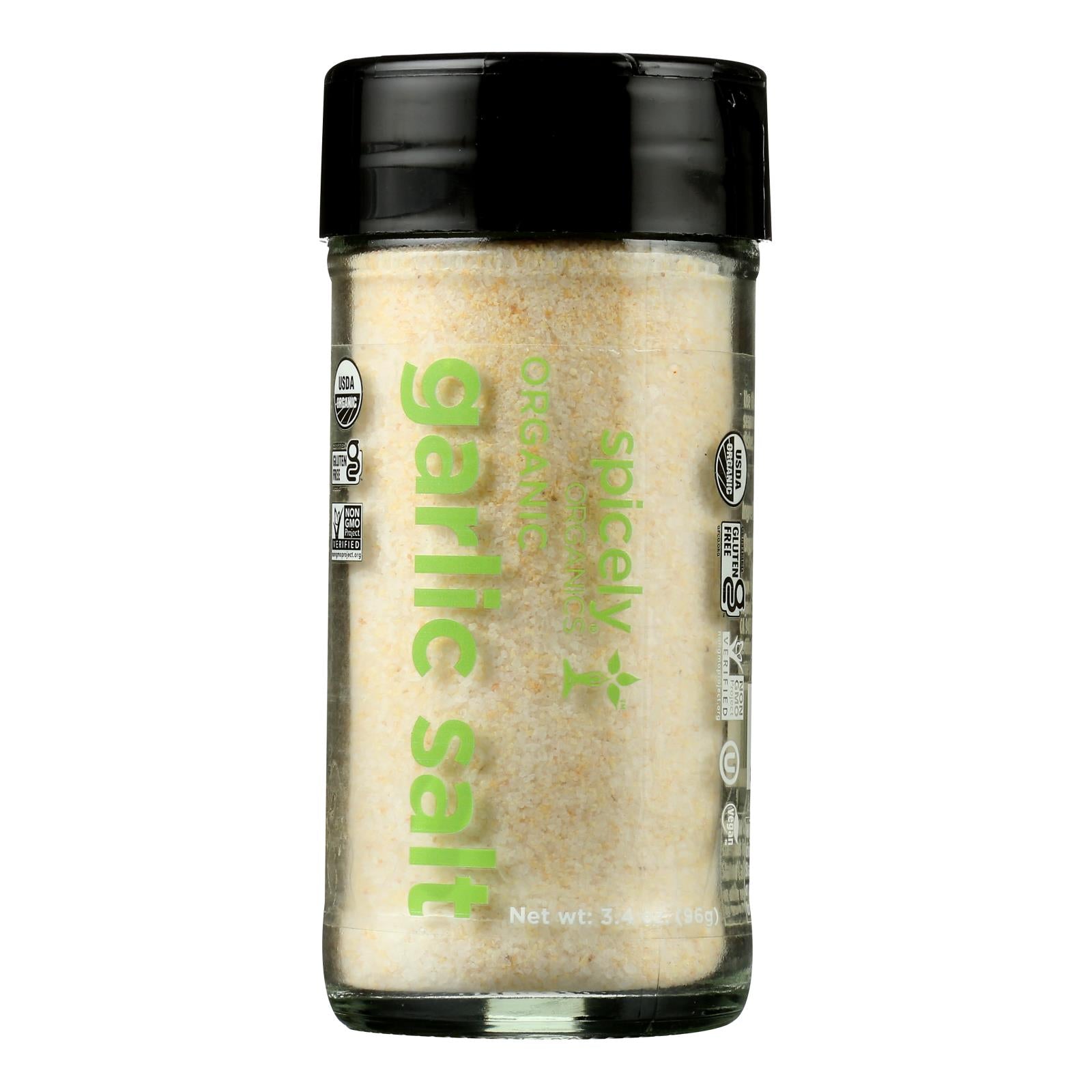 Spicely Organics - Organic Garlic - Seasoning - Case Of 3 - 3.4 Oz.