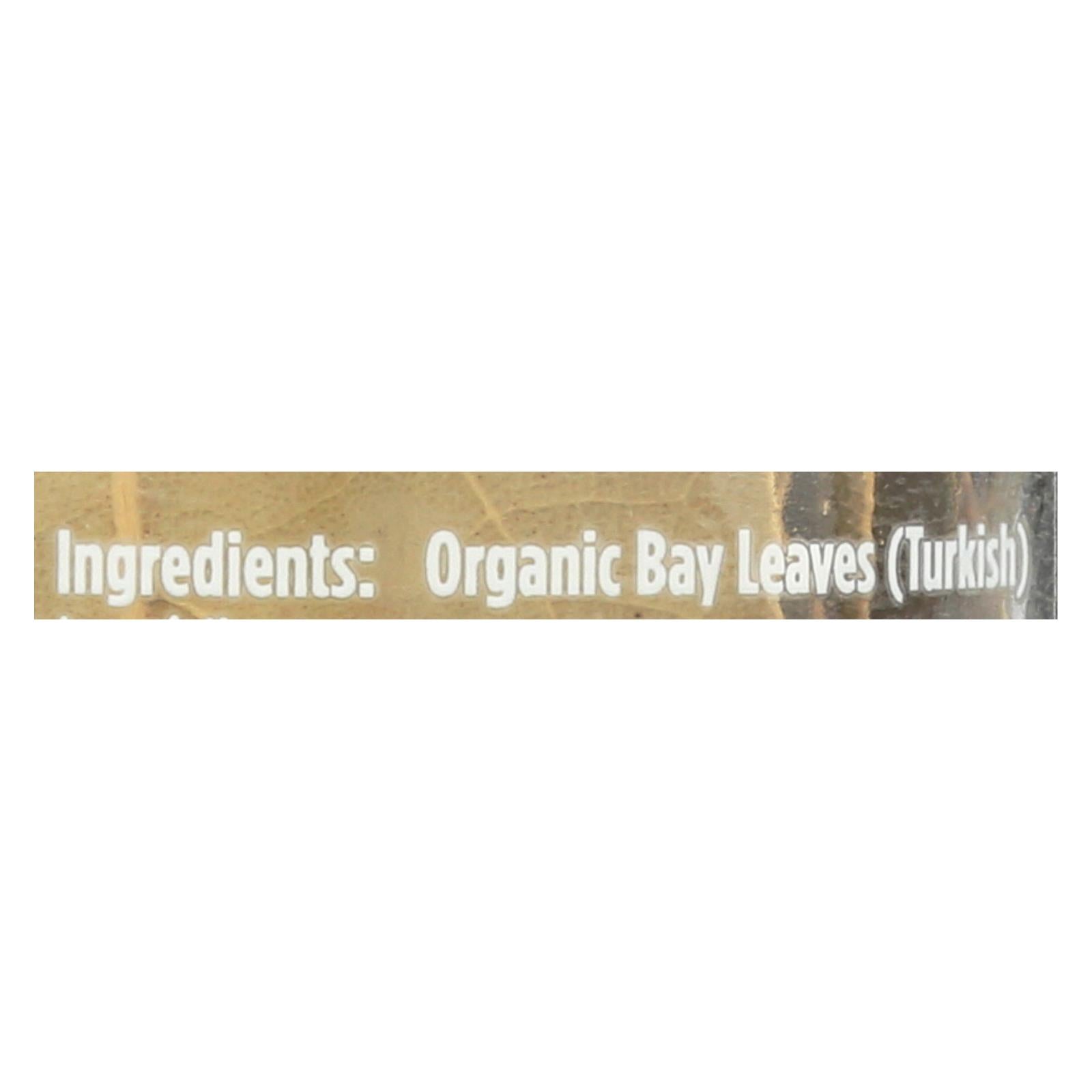 Spicely Organics - Bay Leaves Turkish - Case Of 3 - .09 Oz
