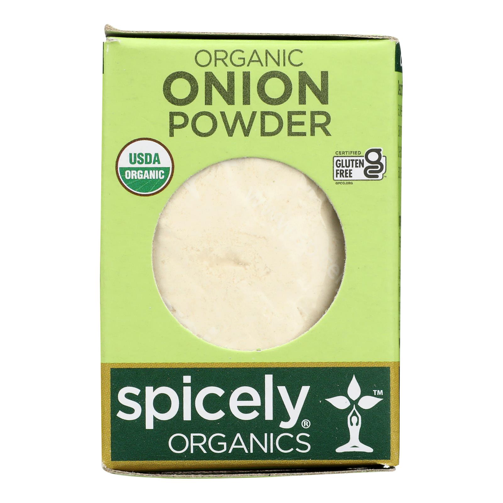 Spicely Organics - Organic Onion Powder - Case Of 6 - 0.4 Oz.