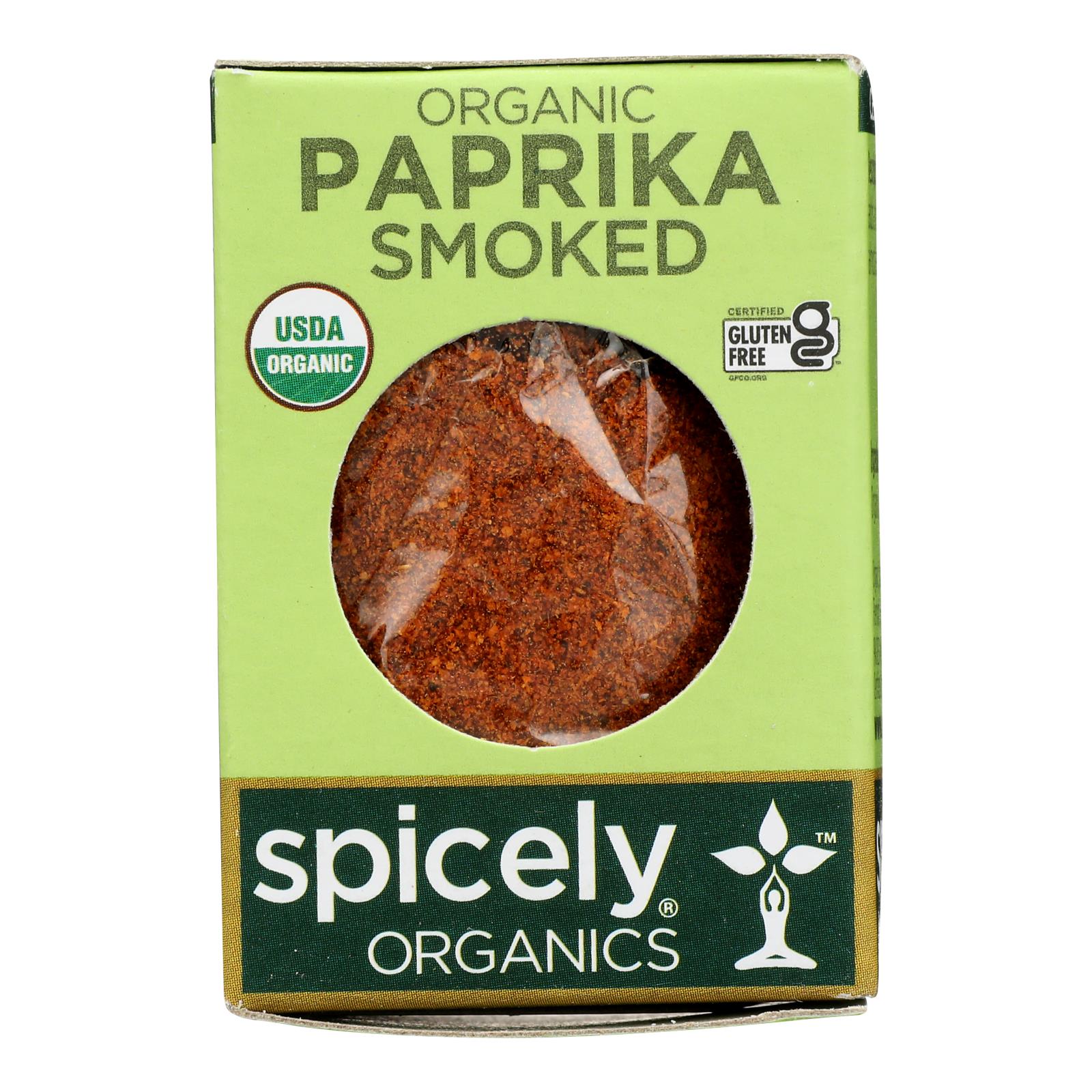 Spicely Organics - Organic Paprika - Smoked - Case Of 6 - 0.45 Oz.