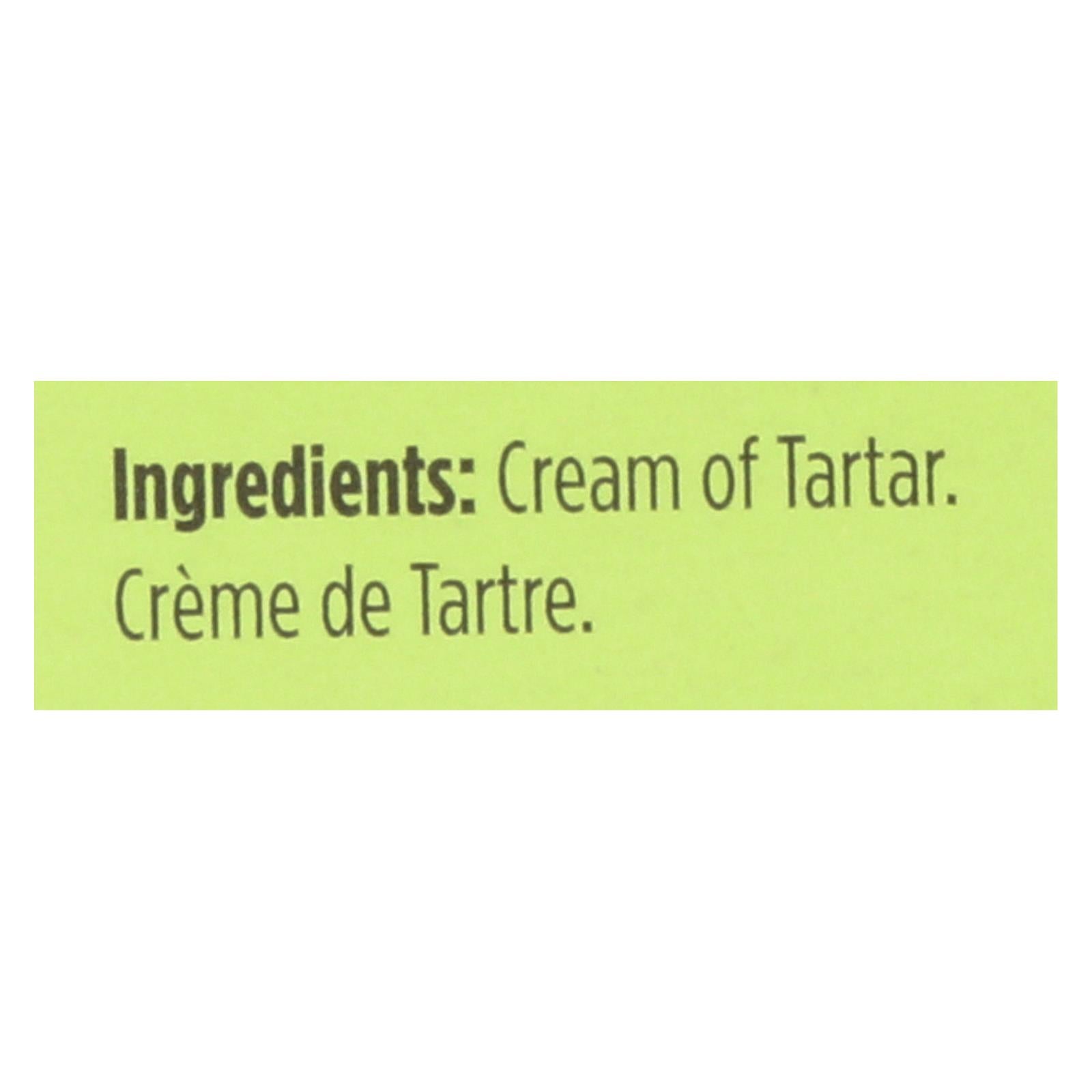 Spicely Organics - Cream of Tartar - Case of 6 - 0.5 oz.