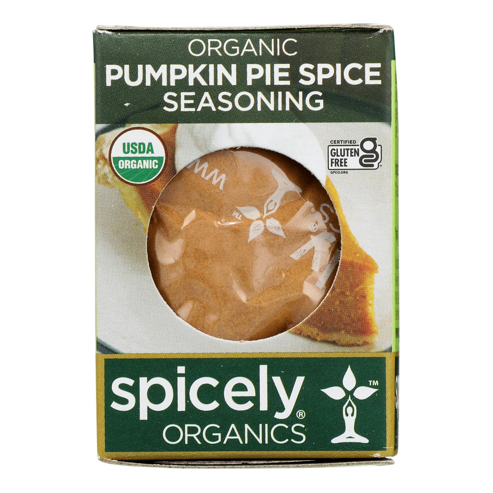 Spicely Organics - Organic Seasoning - Pumpkin Pie Spice - Case Of 6 - 0.35 Oz.