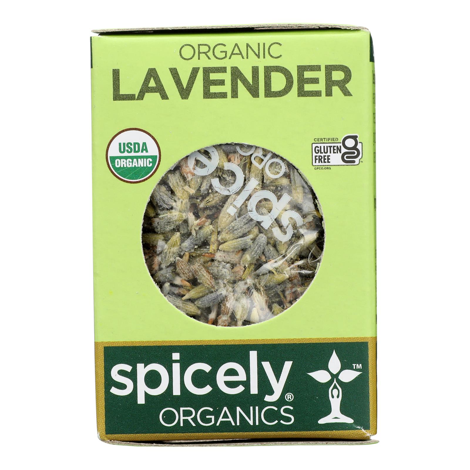 Spicely Organics - Organic Lavender - Case of 6 - 0.1 oz.