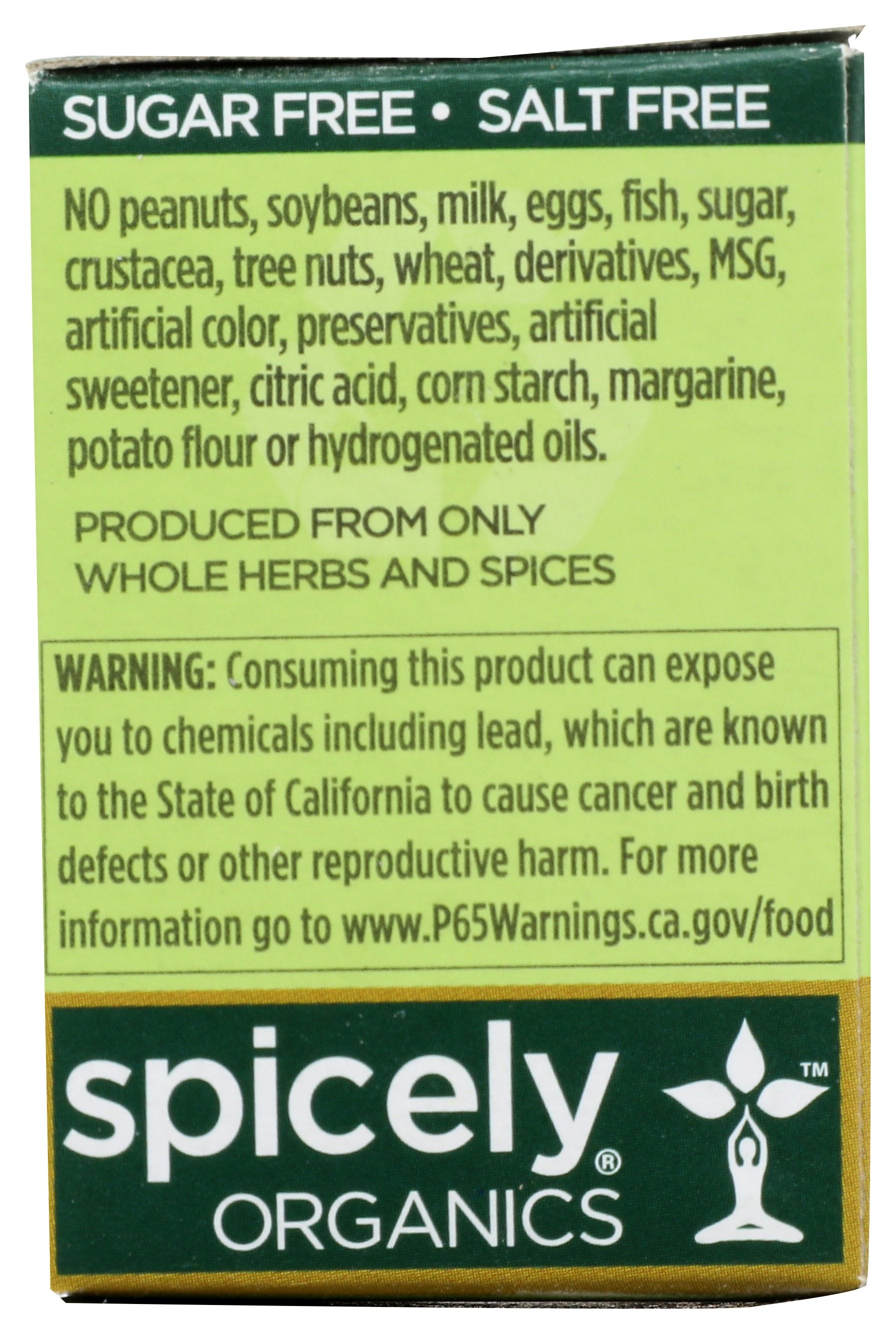 SPICELY ORGANICS SPICE ARROWROOT BOX - Case of 6