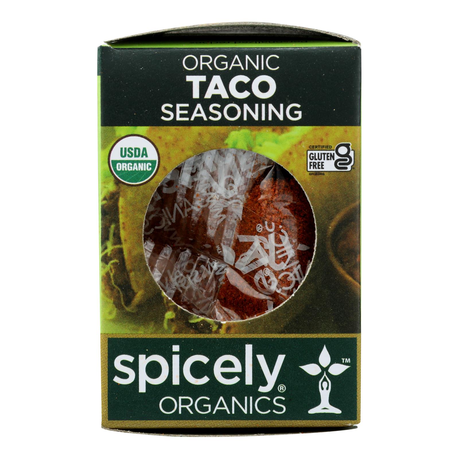 Spicely Organics - Organic Taco Seasoning - Case Of 6 - 0.45 Oz.