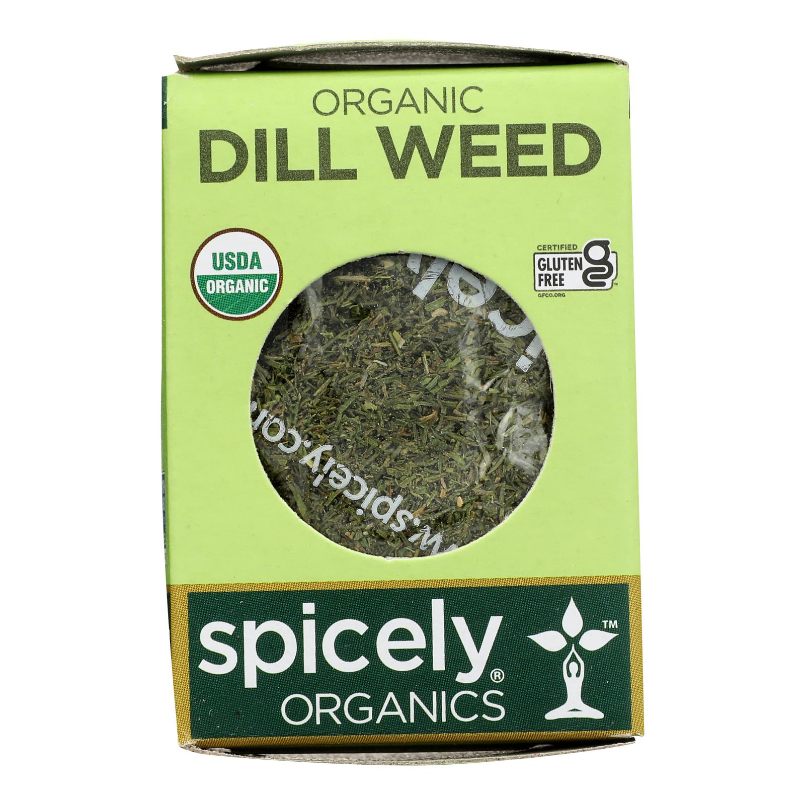 Spicely Organics - Organic Dill Weed - Case Of 6 - 0.1 Oz.