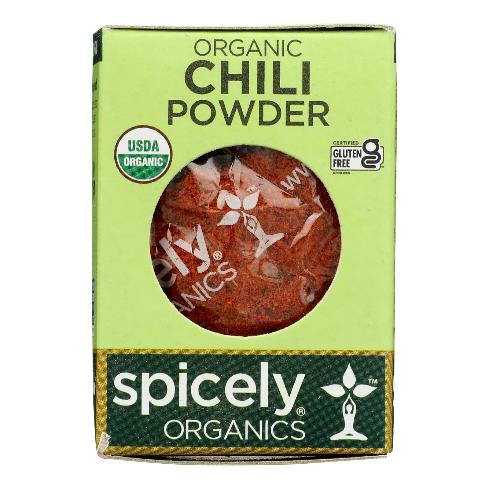 Spicely Organics - Organic Chili Powder - Case Of 6 - 0.45 Oz.